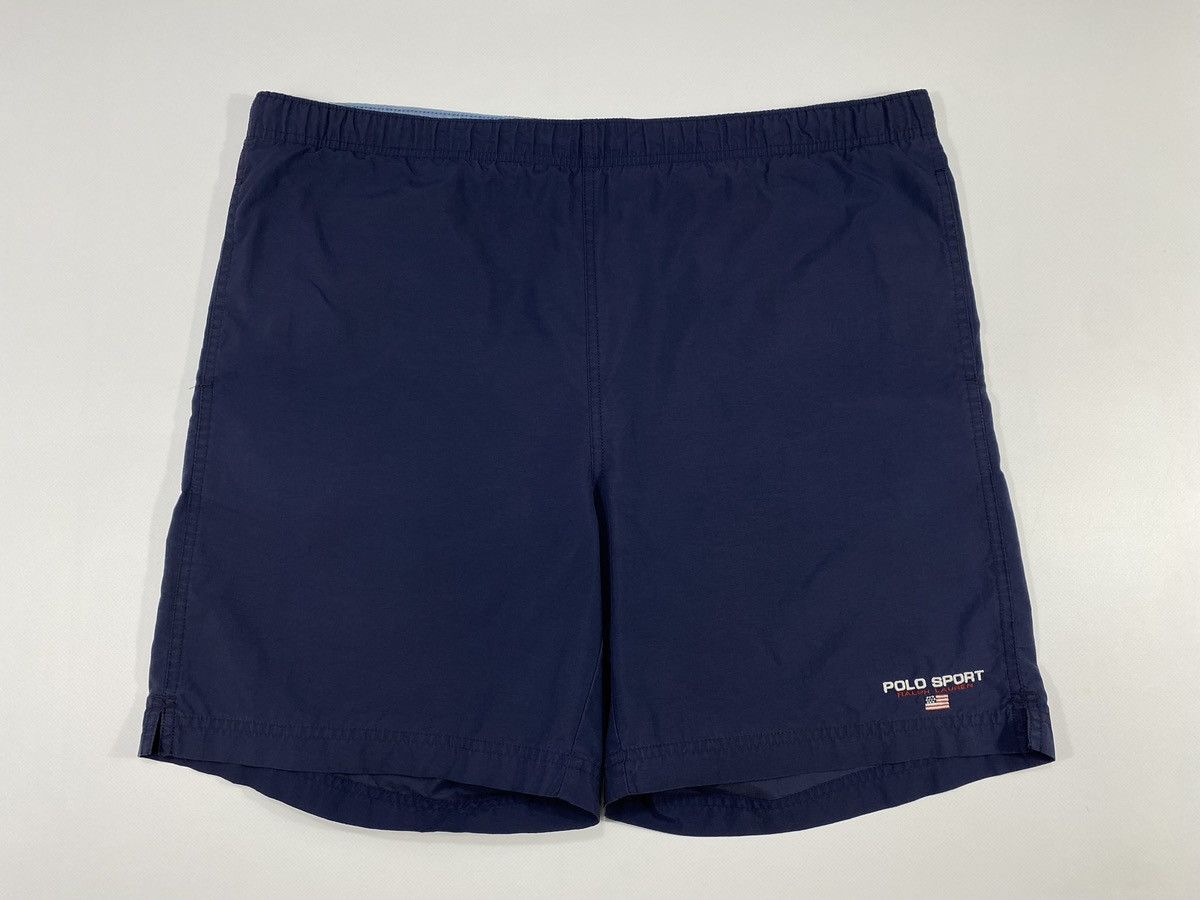 Polo Ralph Lauren Vintage Polo Sport Ralph Lauren Nylon Swim Beach Shorts Size US 33 - 13 Thumbnail