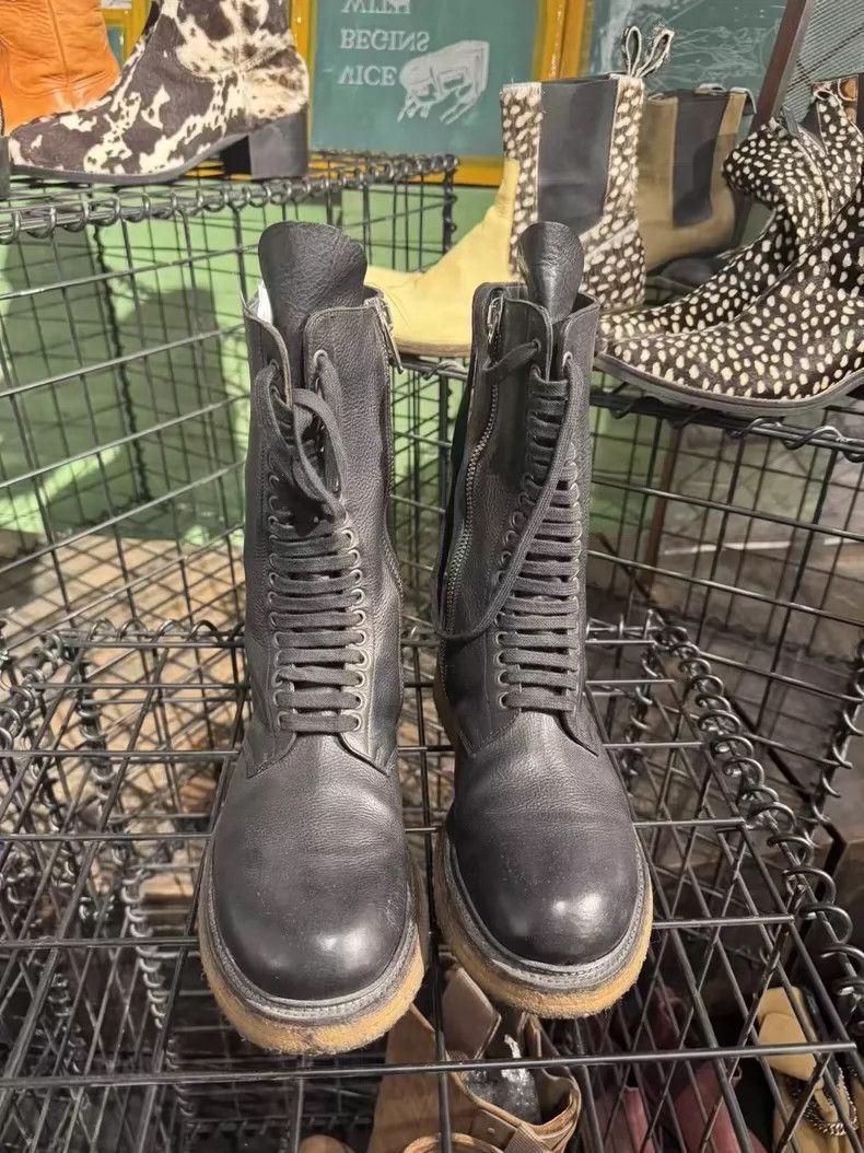 Rick Owens Rick Owens 18ss Army lace-up boot 2504-Nextarrow Size US 9 / EU 42 - 4 Thumbnail