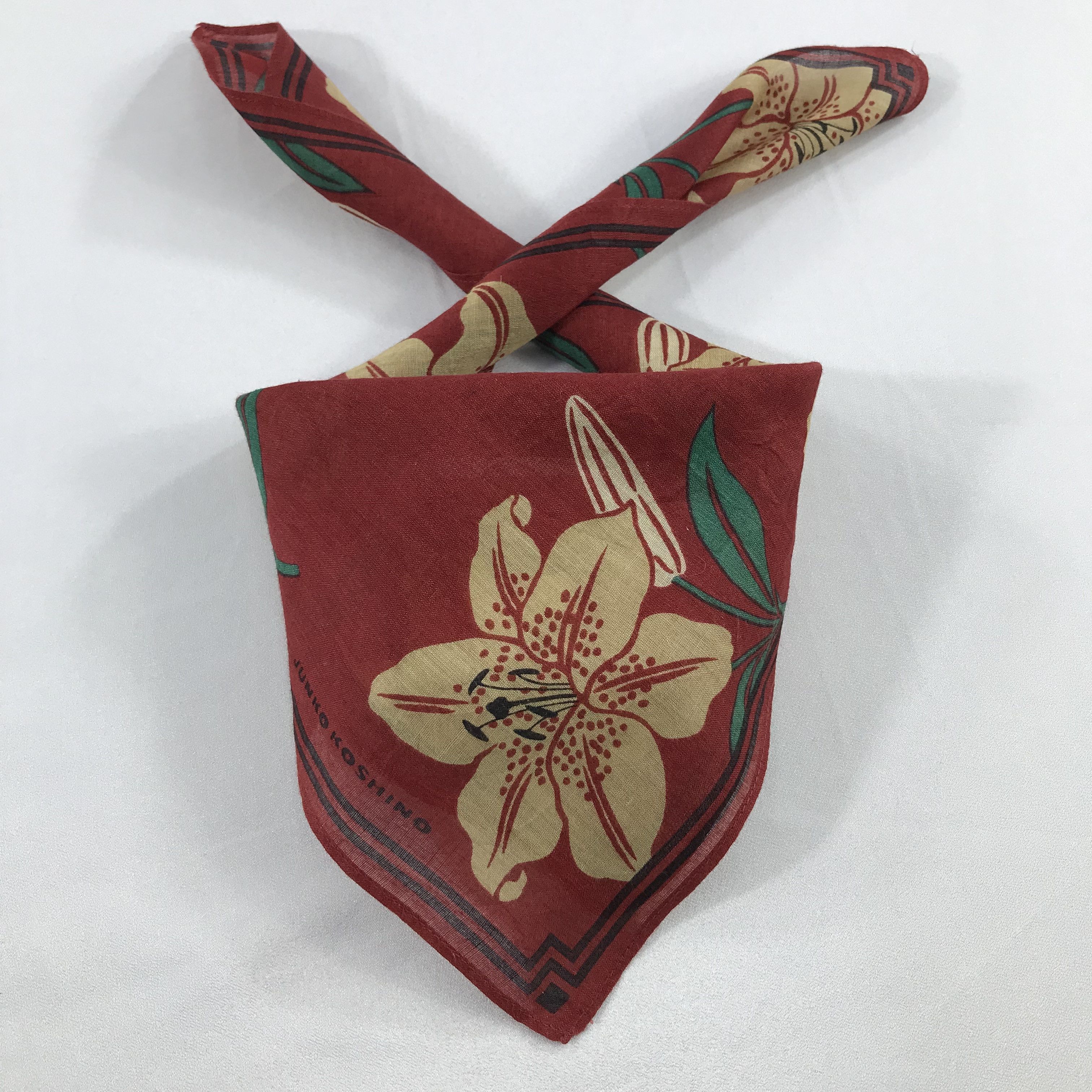 Mr. Junko × Vintage Junko Koshino Bandana / Handkerchief / Neckerchief -S2254 Size ONE SIZE - 3 Thumbnail