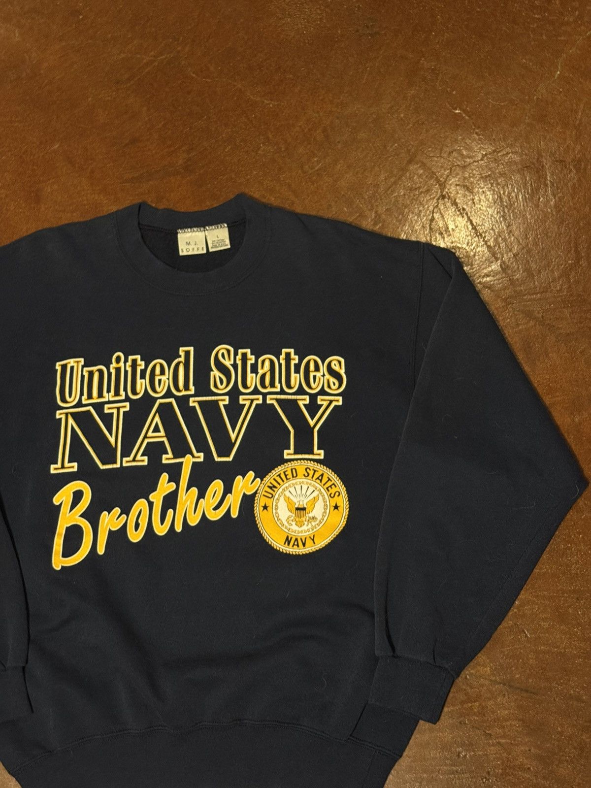 Other Vintage United States Navy Brother Sweatshirt Large Size US L / EU 52-54 / 3 - 3 Thumbnail