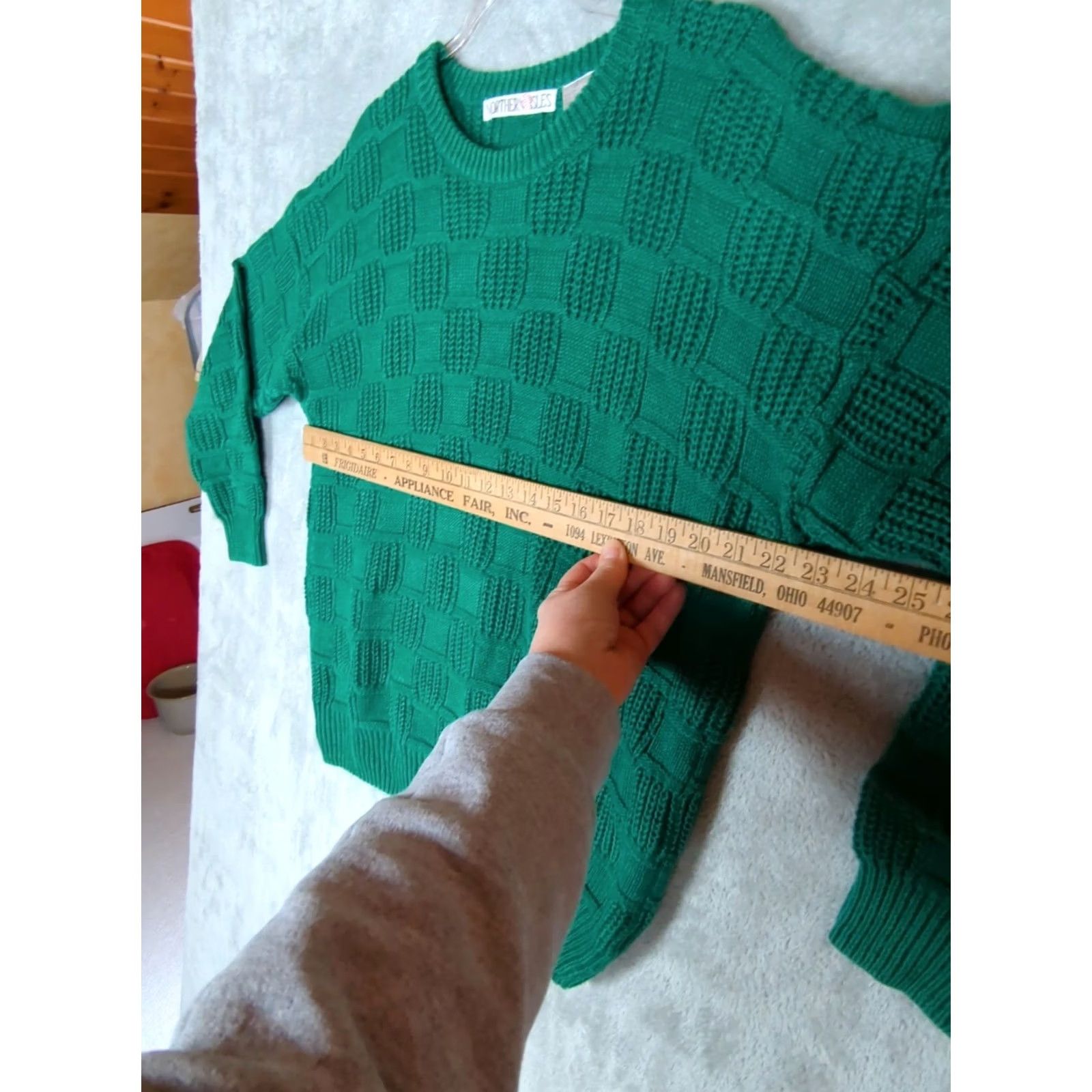 Vintage VINTAGE Northern Isles Sweater Mens M Geometric Knit Crew Neck Green Pullover Regular Fit All Seasons Size US M / EU 48-50 / 2 - 7 Thumbnail