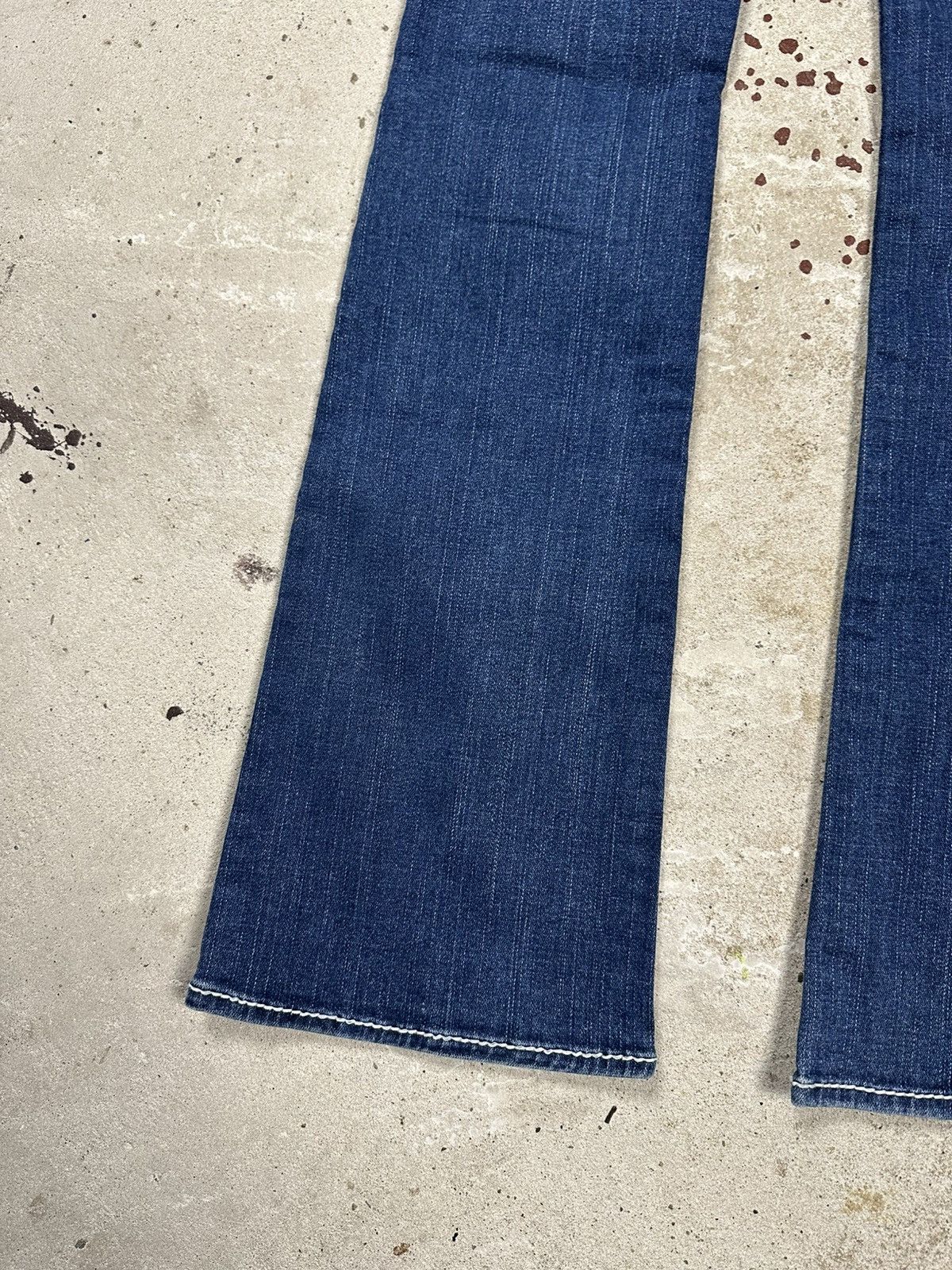 True Religion × Vintage Vintage Y2K True Religion Bobby Big T Flare Denim Pants Jean Size US 27 - 15 Thumbnail