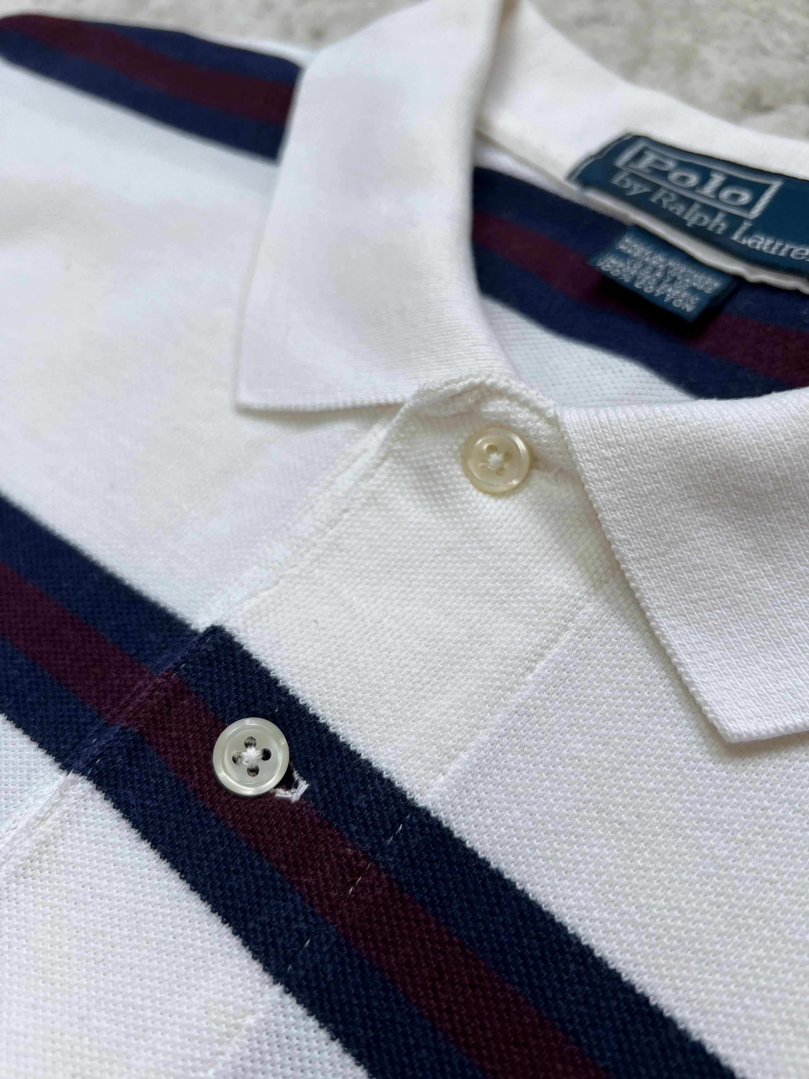 Polo Ralph Lauren Vintage Polo Ralph Lauren Striped Rugby Shirt Size US L / EU 52-54 / 3 - 5 Thumbnail