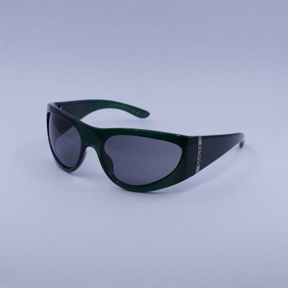 Gucci Gucci GG1575S 003 Sunglasses Green Cat Eye Frame Size ONE SIZE - 5 Thumbnail