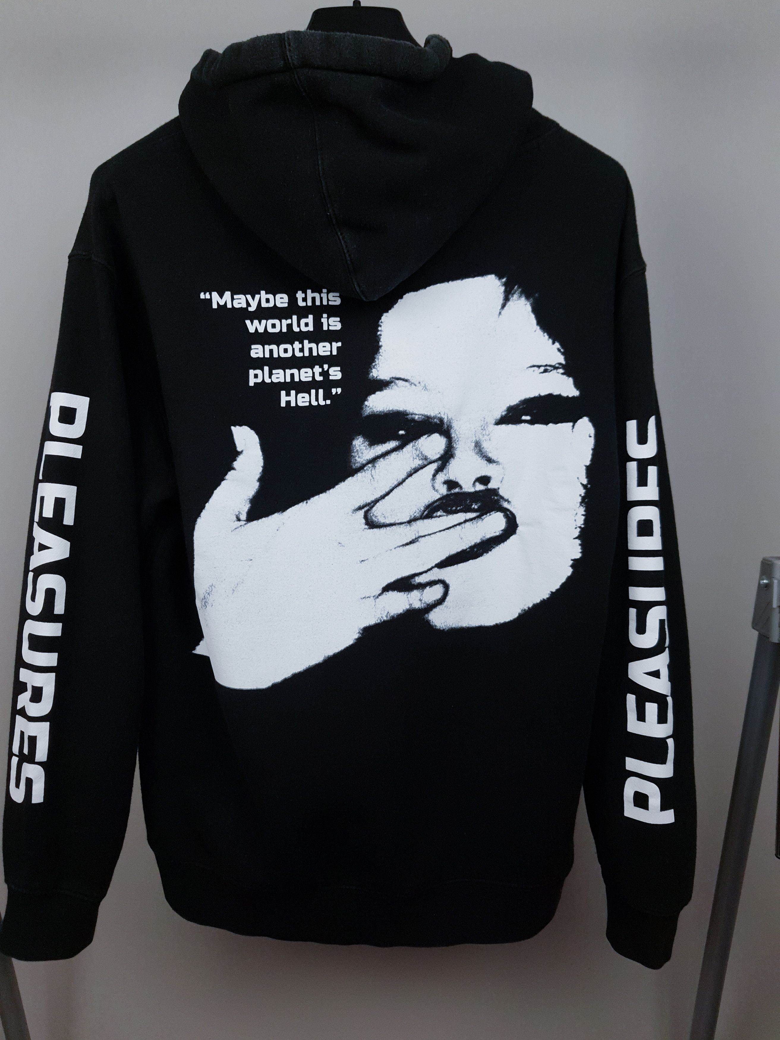 Pleasures Y2K Pleasures Cocaine Black Hell Hoodie AOP On Back Size US M / EU 48-50 / 2 - 2 Thumbnail