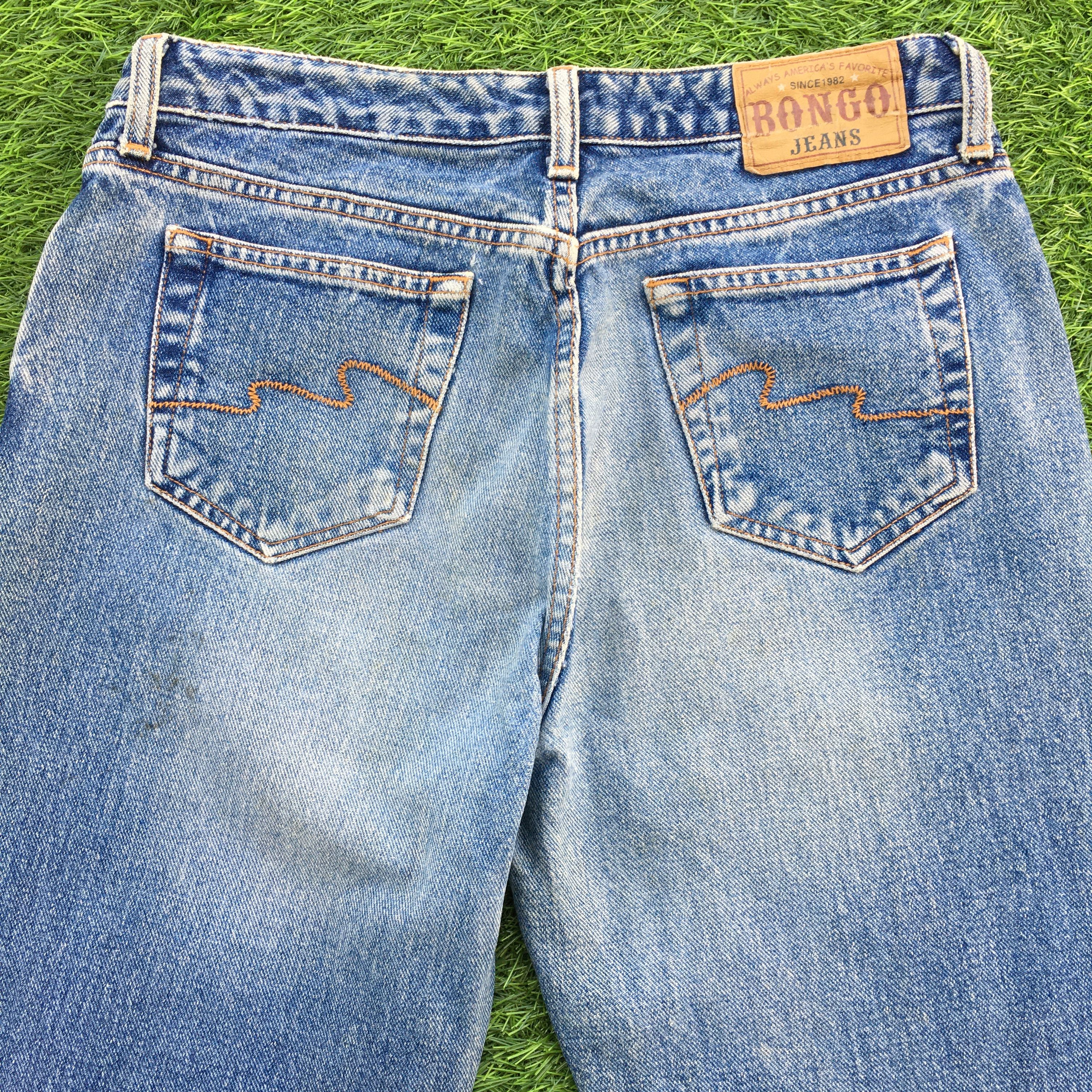 Designer × Jean × Vintage Bongo Low Waisted Flared Jeans D-1000 Size 26" / US 2 / IT 38 - 4 Thumbnail