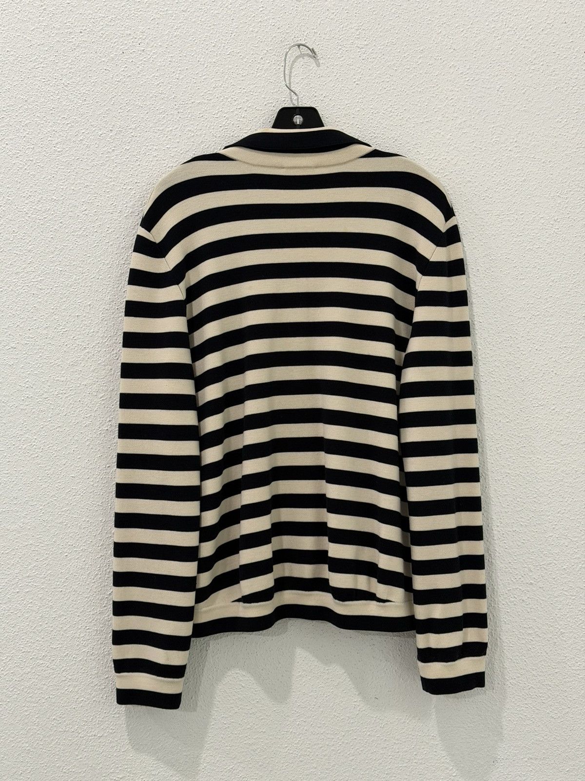 Akris Akris Punto Knit Jacket Womens 8 Striped Wool Button Front Size M / US 6-8 / IT 42-44 - 5 Thumbnail