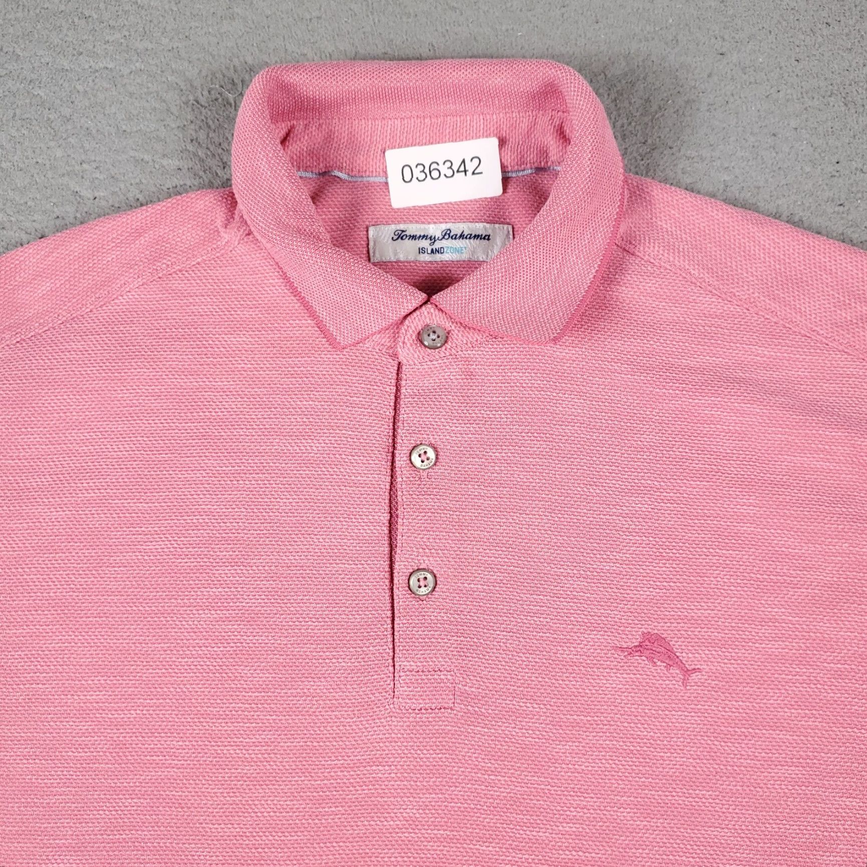 Tommy Bahama VINTAGE Tommy Bahama Polo Shirt Mens Medium Pink Marlin Casual Short Sleeve Shirt Mens M Pink Classic Golf Casual Modern Sports Size US M / EU 48-50 / 2 - 2 Thumbnail