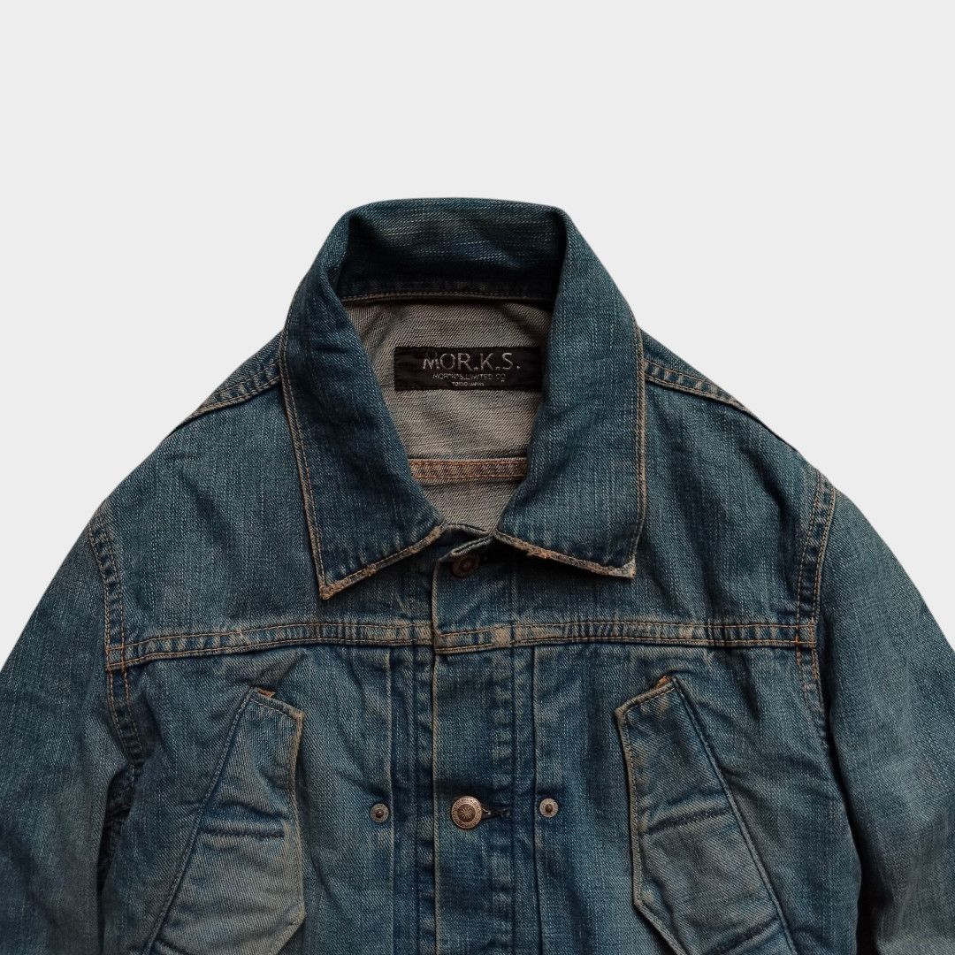 Isamu Katayama Backlash Francist Mor.K.S. bikers denim jacket Size US M / EU 48-50 / 2 - 3 Thumbnail