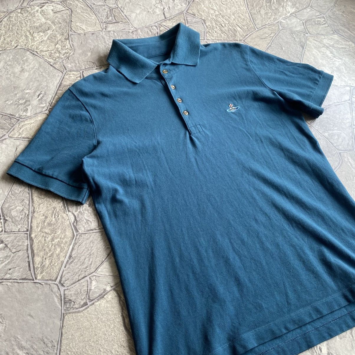 Vivienne Westwood Vivienne Westwood Polo T-Shirt Orb Logo Luxury Size US XL / EU 56 / 4 - 3 Thumbnail