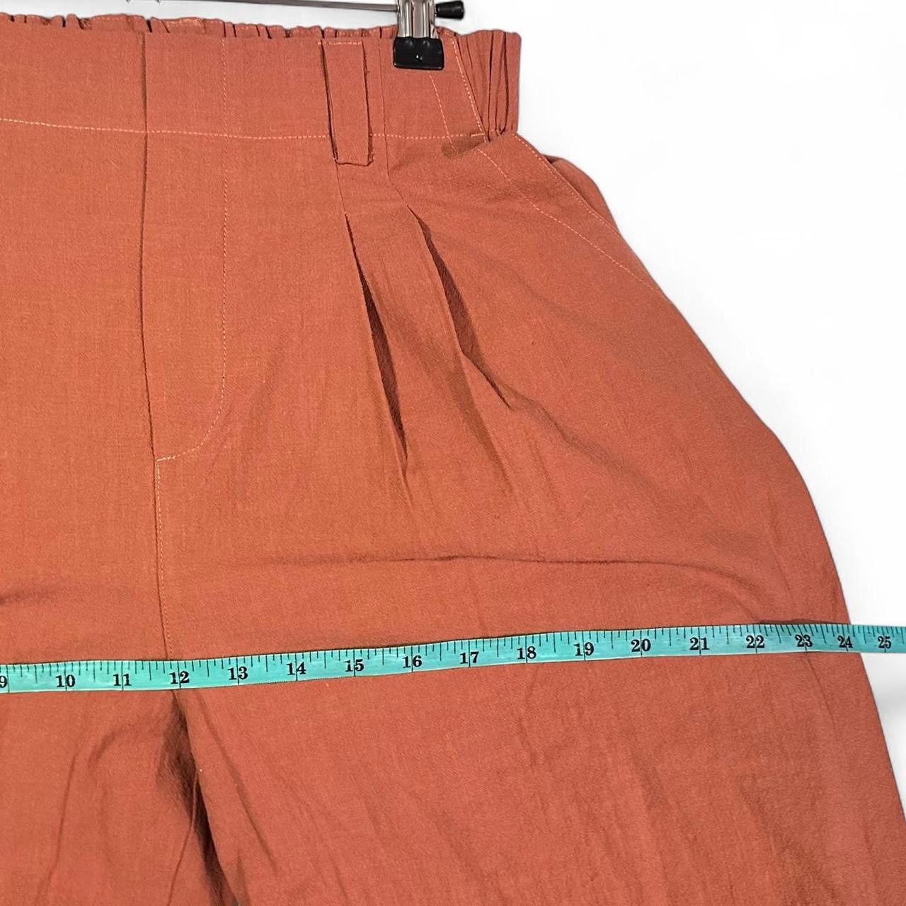 Other Halara Burnt Orange NWT Size S Wide-leg Linen Pants Size 27" / US 4 / IT 40 - 4 Thumbnail