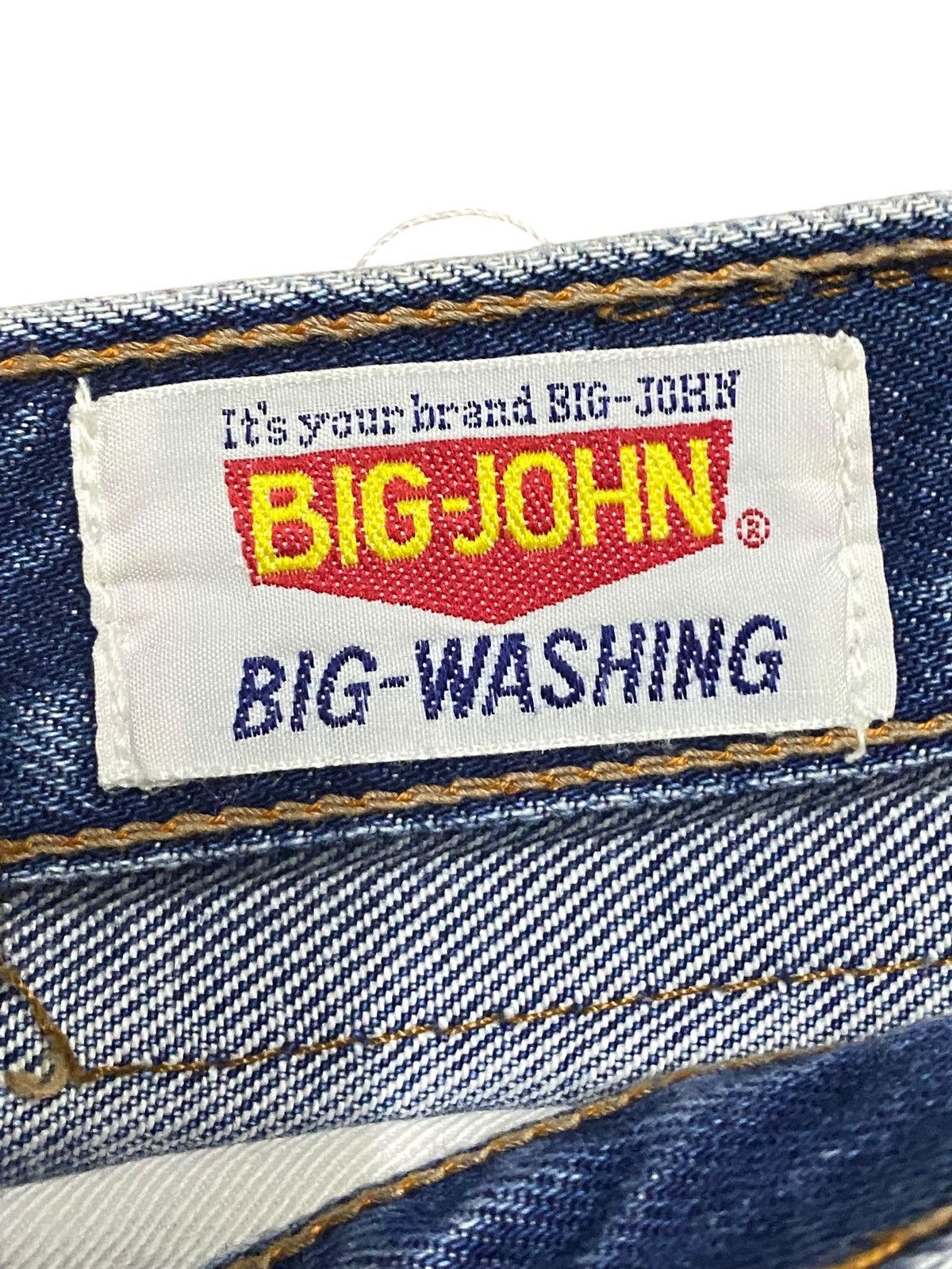 Big John Vintage Big John Blue Wash Distressed Flare Jeans Size US 27 - 8 Thumbnail
