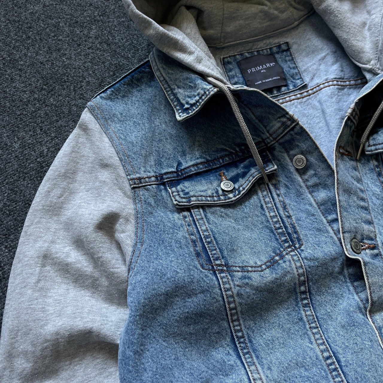 Primark Vtg Western Denim Jacket With Hood Size XL Primark 00s USA Size US XL / EU 56 / 4 - 11 Thumbnail