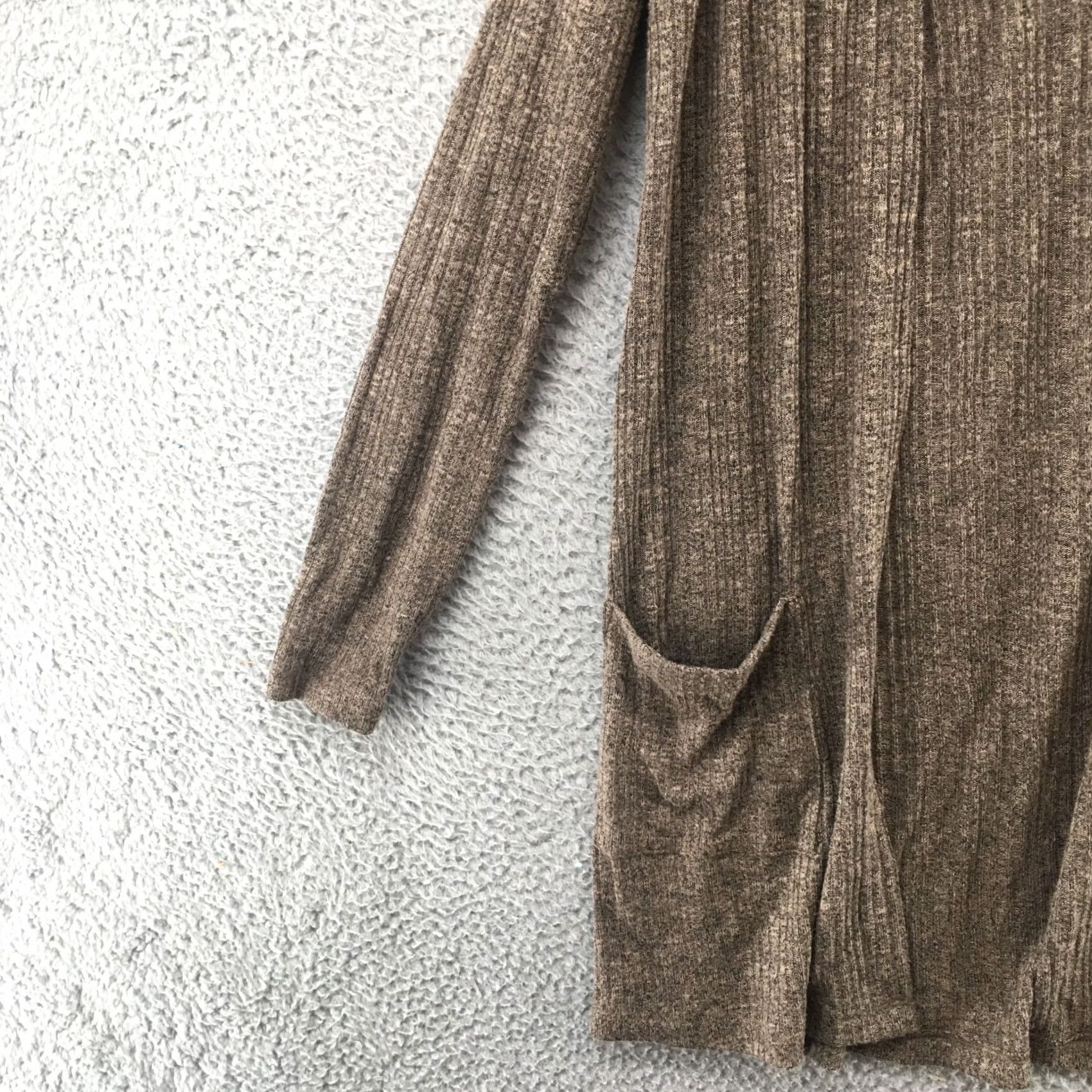 American Eagle Outfitters American Eagle Outfitters Cardigan Sweater Womens XS Brown Open Front Casual Knitted Size XS / US 0-2 / IT 36-38 - 3 Thumbnail