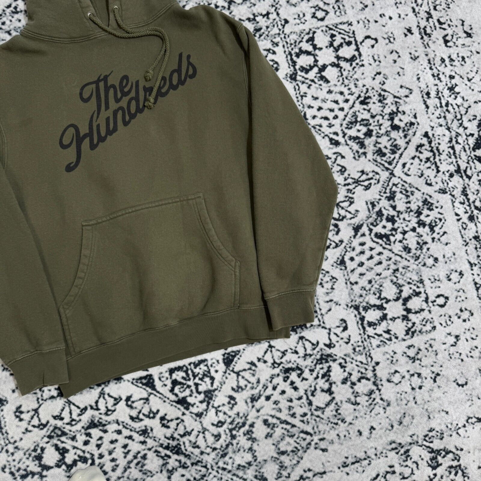 Vintage The Hundreds Unisex Green Army Bottle Cotton Hoodie Size S Size US S / EU 44-46 / 1 - 3 Thumbnail