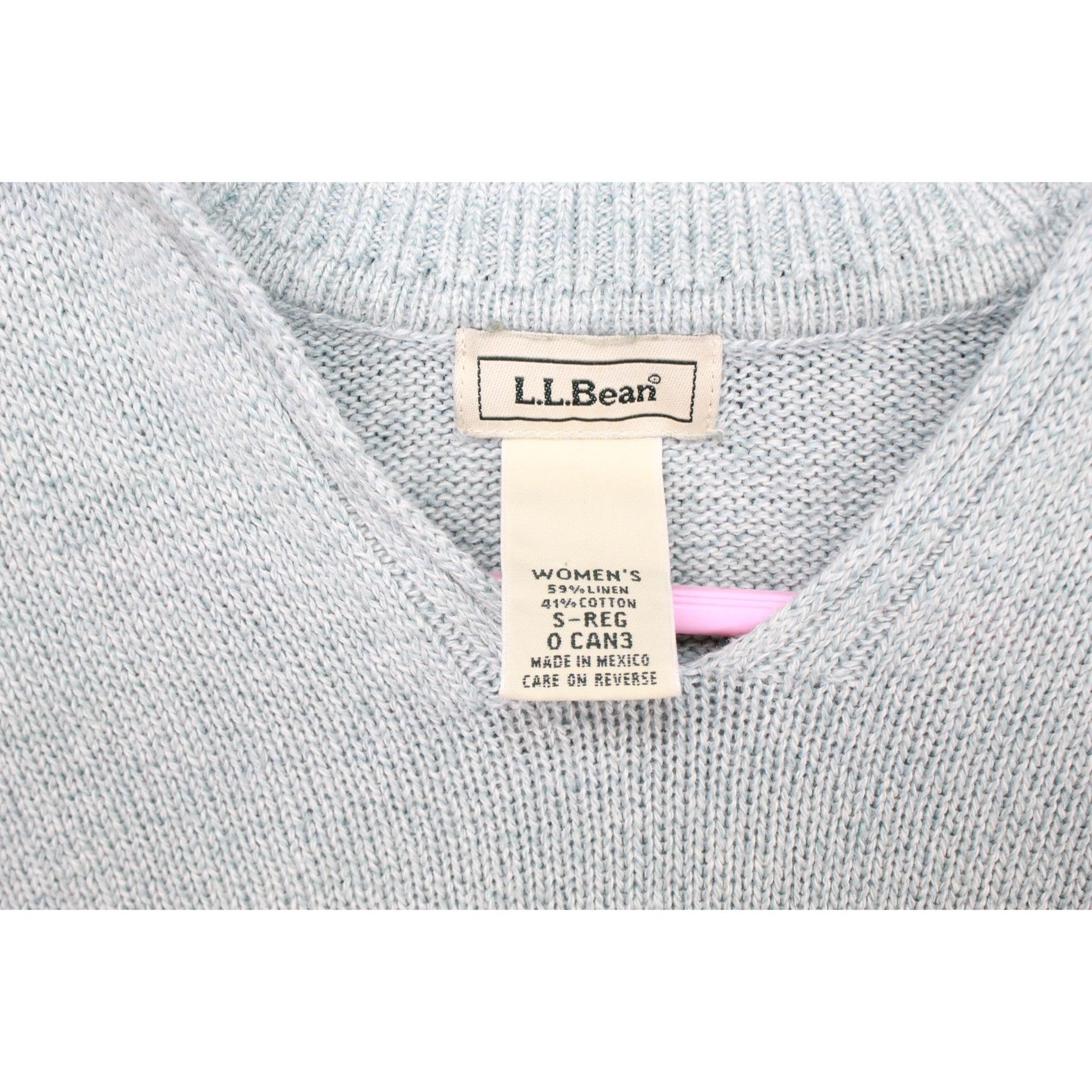 L.L. Bean LL Bean Women's Mint Green Cotton Blend Pullover Sweater Size S / US 4 / IT 40 - 7 Thumbnail