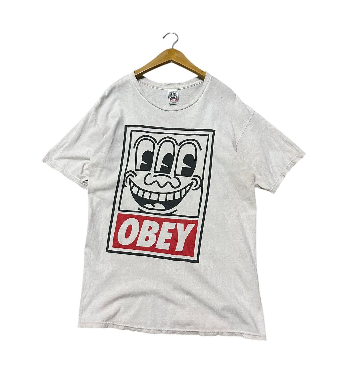 Obey Obey x keith haring overprinted tshirt Size US M / EU 48-50 / 2 - 7 Thumbnail