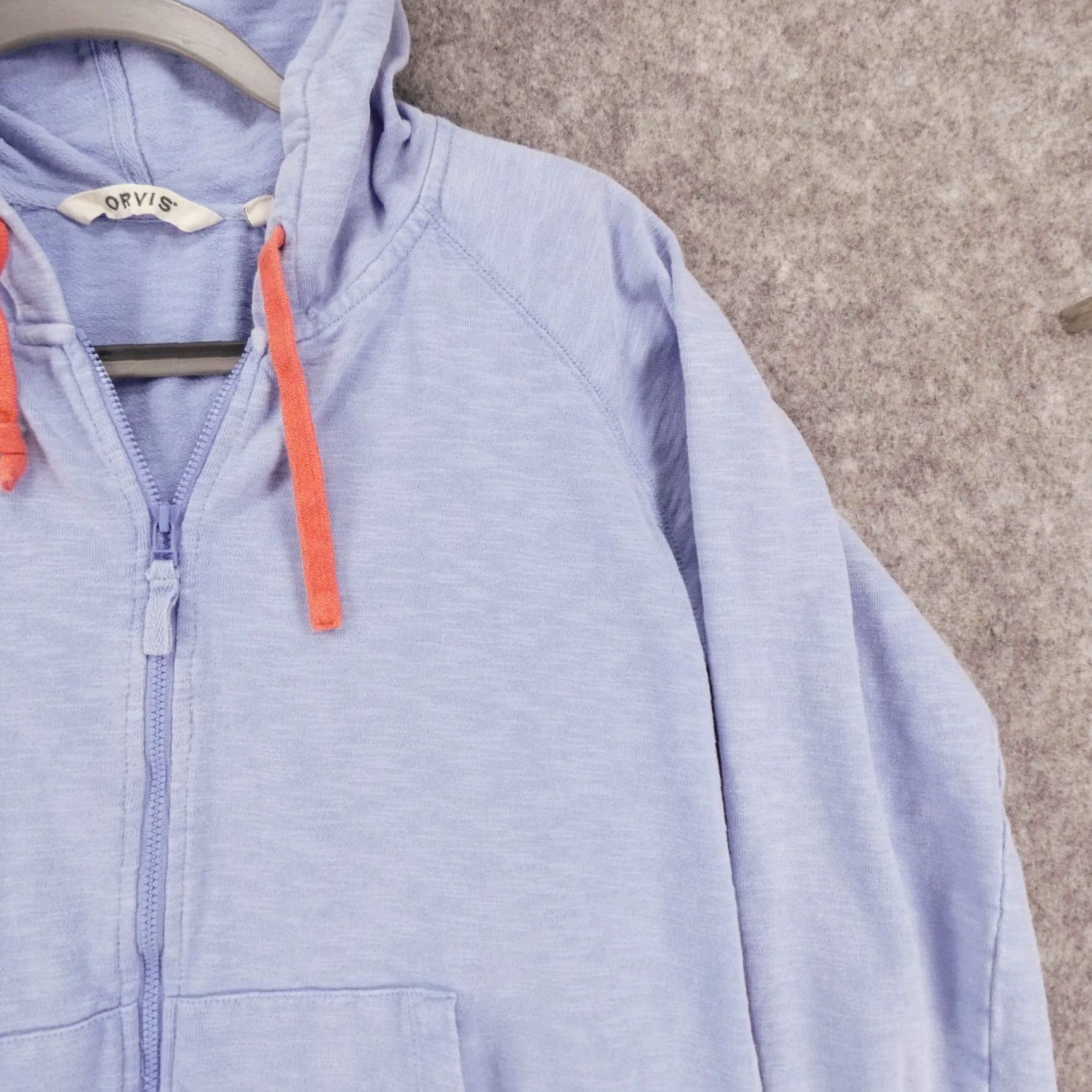 Orvis Orvis Jacket Womens Small Hoodie Jersey Blue Full Zip w Pockets Size S / US 4 / IT 40 - 6 Thumbnail