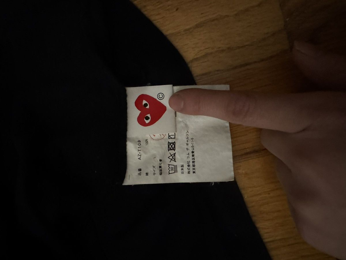 Comme des Garcons CDG Play Heart Patch Tee Size US L / EU 52-54 / 3 - 3 Thumbnail