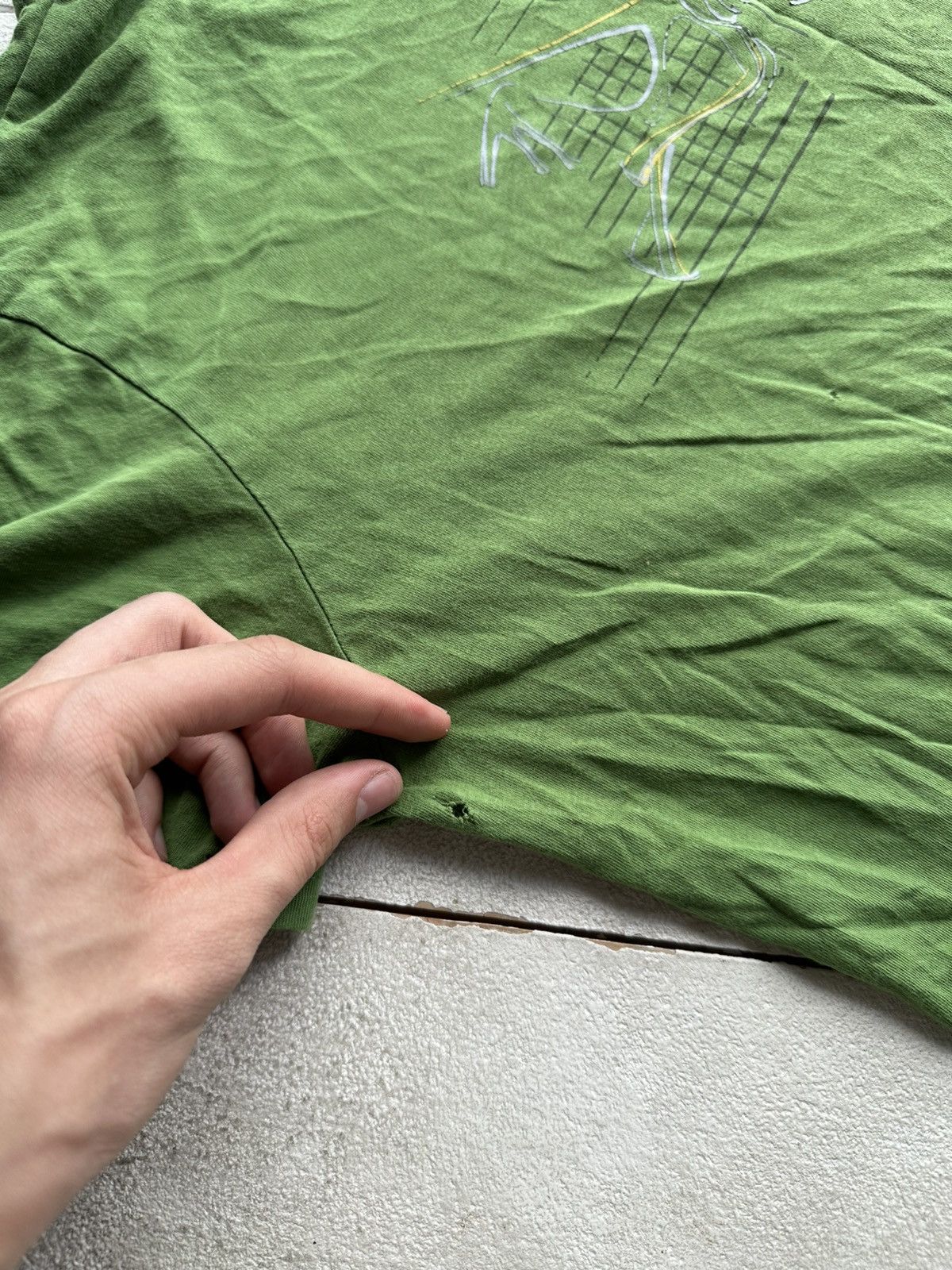 Arc'teryx 🚨ARCTERYX DISTRESSED GREEN TEE WITH BIG LOGO OUTDOOR Size US M / EU 48-50 / 2 - 3 Thumbnail