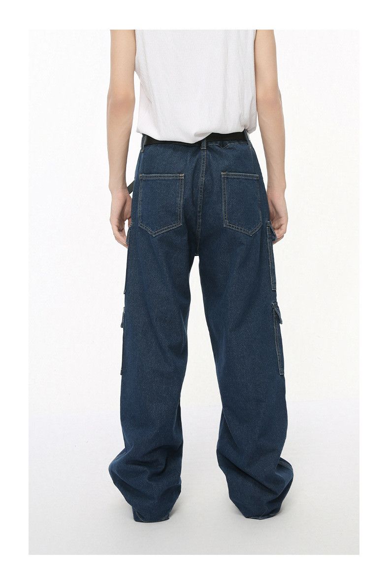 Japanese Brand × Jean Vintage fashion multi-pocket wide-leg cargo jeans Size US 32 / EU 48 - 5 Thumbnail