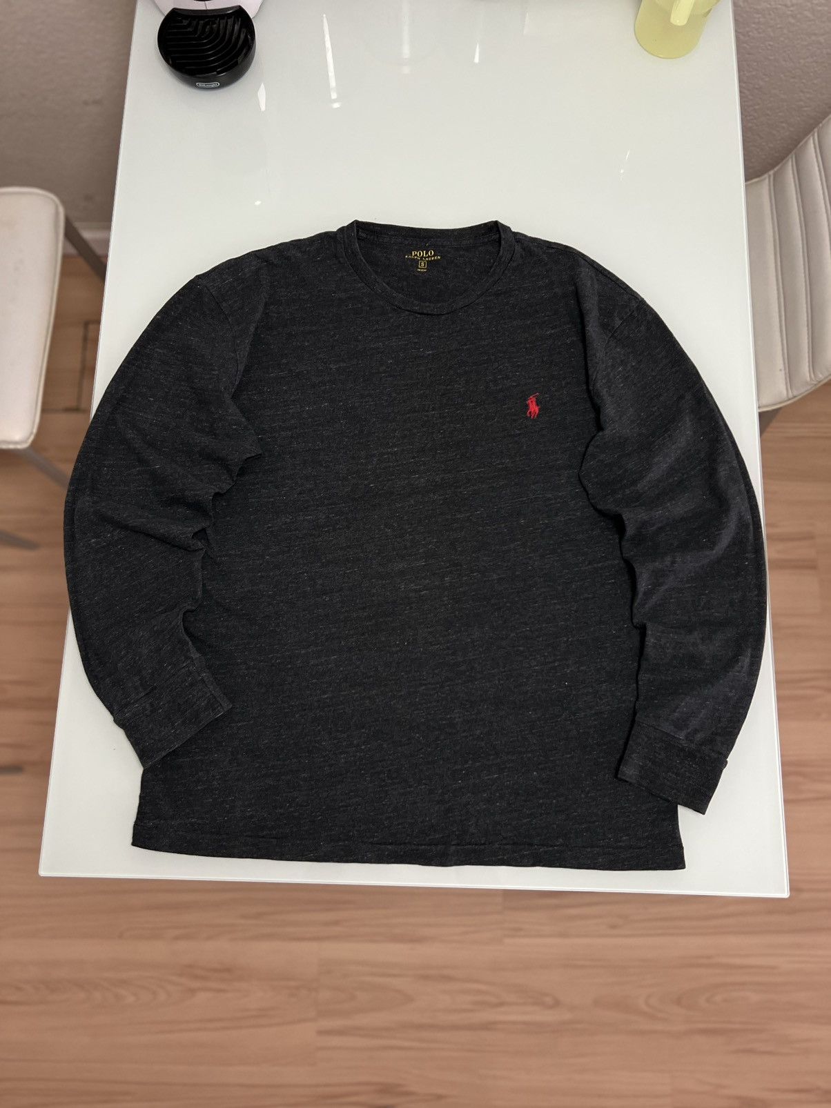 Polo Ralph Lauren Vintage Polo Ralph Lauren Long Sleeve Dark Grey Size US S / EU 44-46 / 1 - 1 Thumbnail