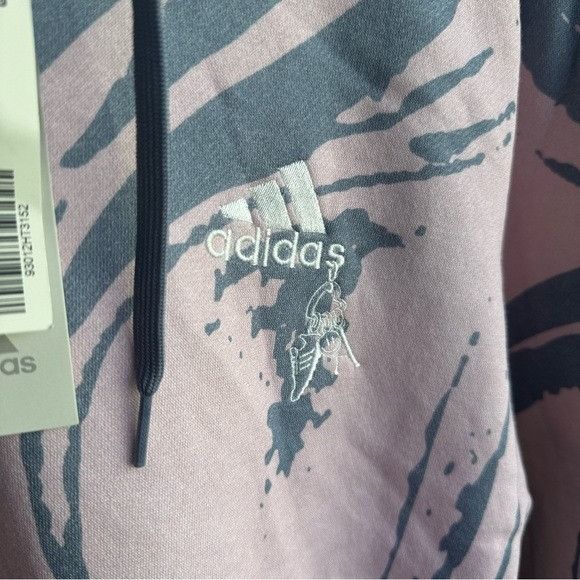 Adidas NWT ADIDAS WOMEN’S LUXE G HOODIE SAMPLE4U SILVER VIOLET SZ S Size S / US 4 / IT 40 - 2 Thumbnail