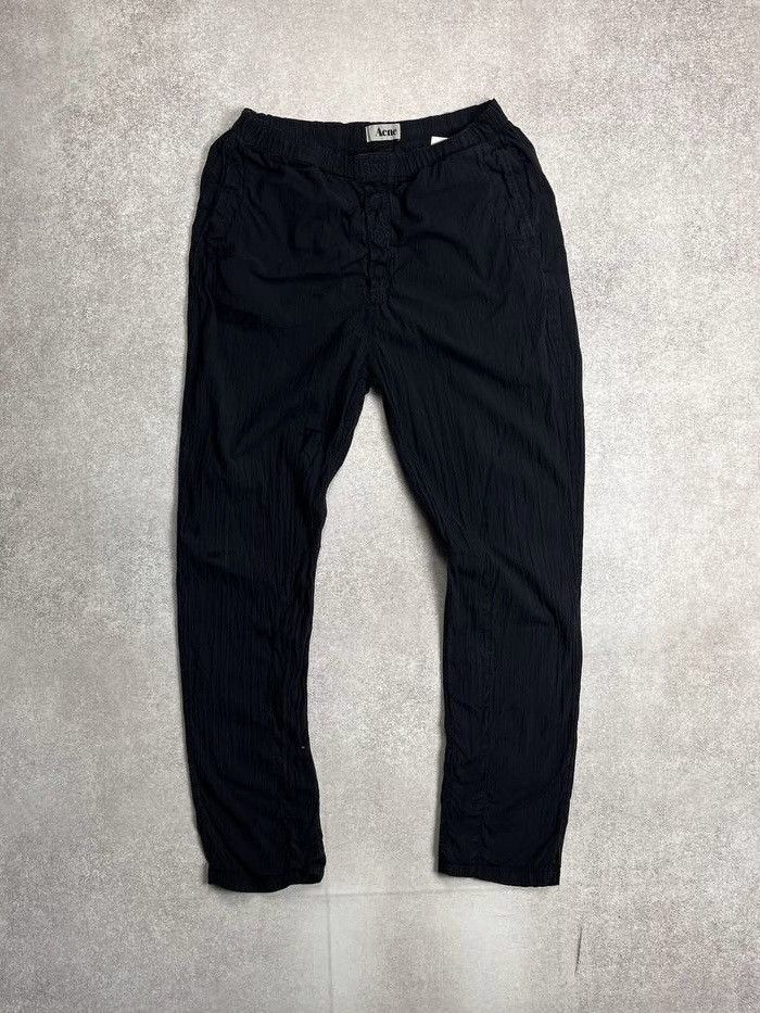 VINTAGE ACNE STUDIOS CRINKLED ARCHIVAL DRAWSTRING PANTS 32