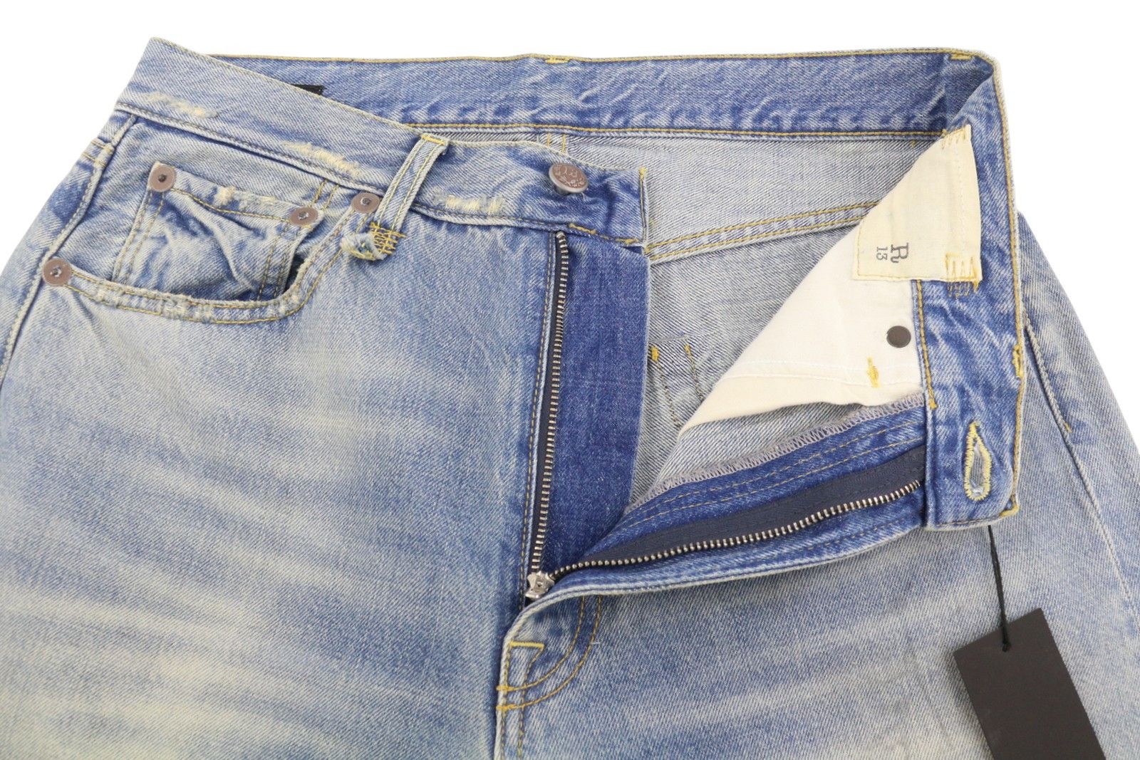 R13 X-BF 25 Merrin Washed Denim RRP799 87207 Size 25" / US 0 / IT 36 - 5 Thumbnail