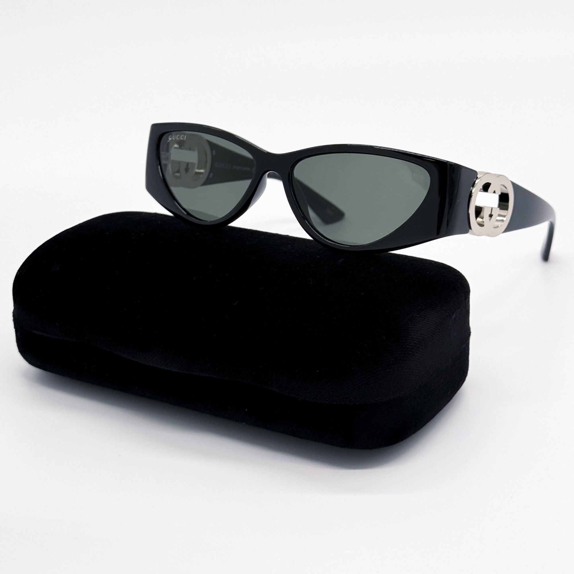 Gucci NEW GUCCI GG1824S 001 WOMEN BLACK SUNGLASSES GUCCI Size ONE SIZE - 2 Thumbnail