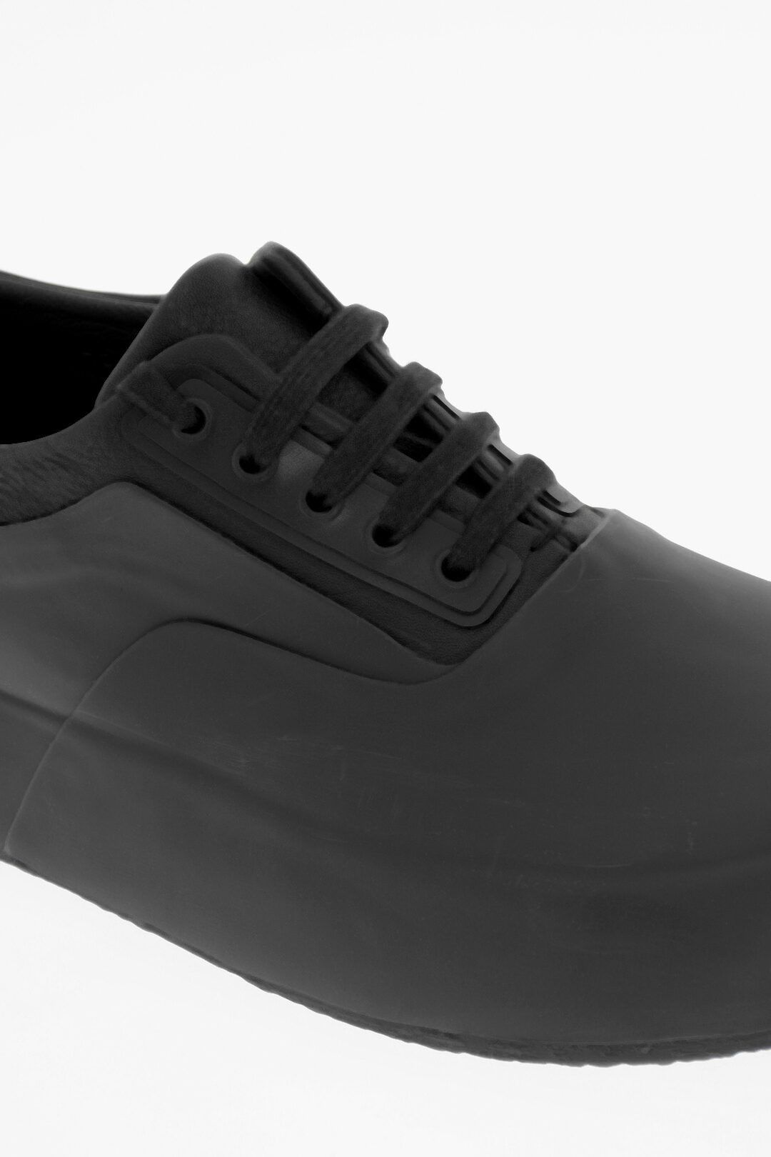 Ambush Design og1mm0925 Leather & Rubber Low-Top Sneakers in Black Size US 8 / EU 41 - 4 Thumbnail