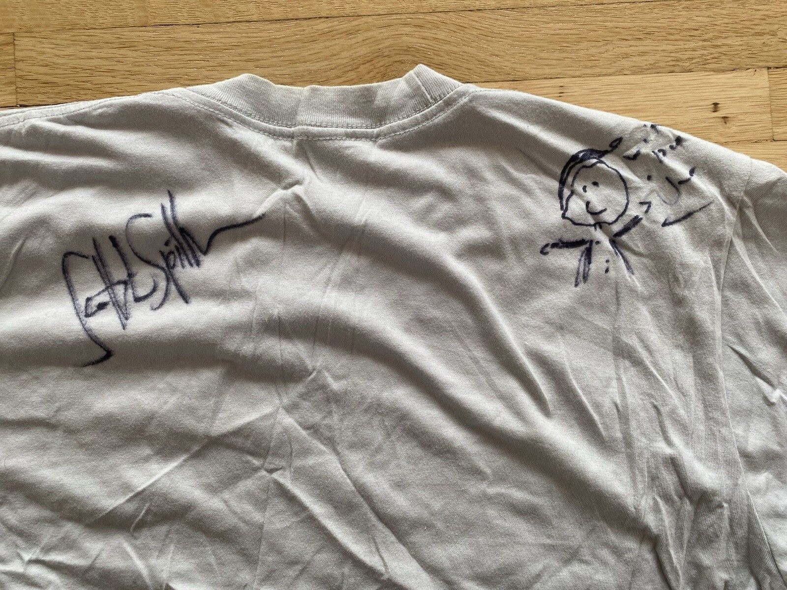 Band Tees Jeff Mangum Rare Hand Drawn T-shirt signed by NMH full band Size US M / EU 48-50 / 2 - 4 Thumbnail