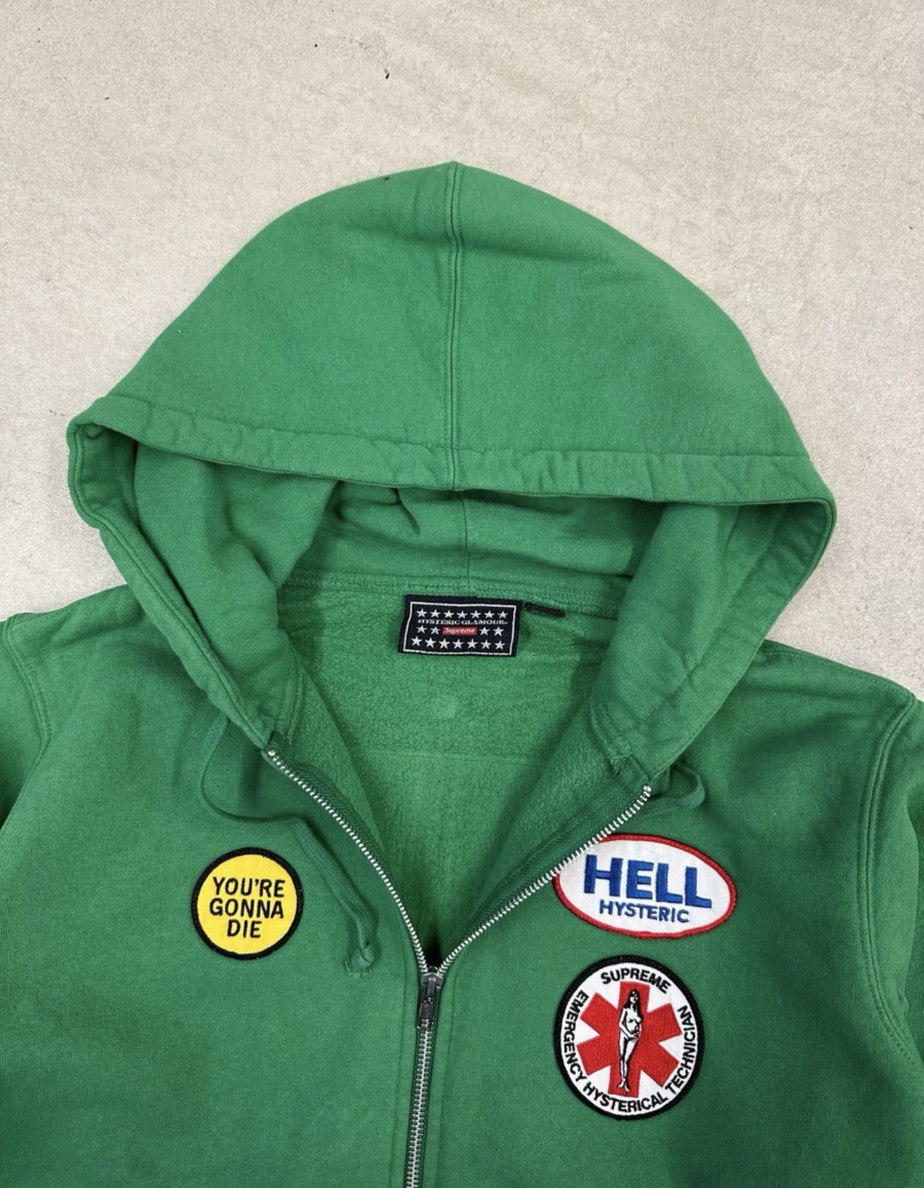 Hysteric Glamour × Supreme Supreme hysteric Glamour patches zip up sweatshirt hoodie Size US M / EU 48-50 / 2 - 2 Thumbnail