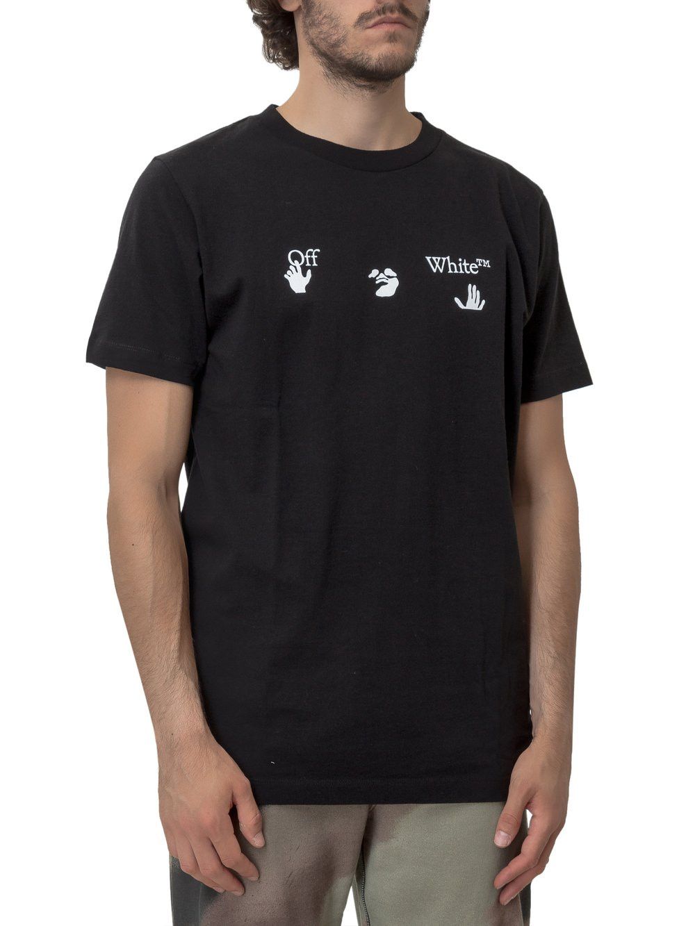 Off-White Black Swimming Man Big Logo T-Shirt Size XXS / US 00 / IT 34 - 2 Thumbnail