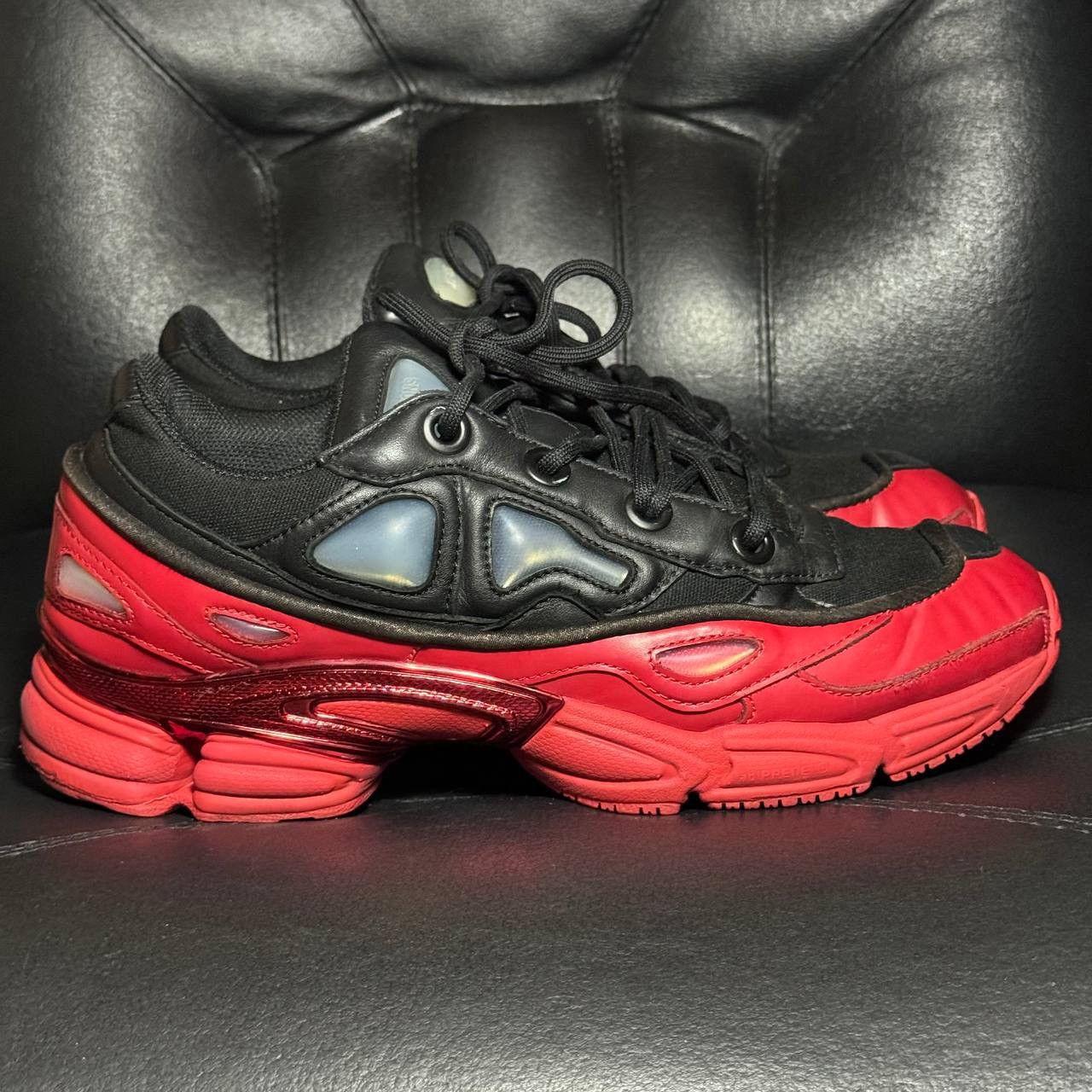 Adidas × Raf Simons 8,5us Adidas Raf Simons Ozweego Scarlet Sneakers Size US 8.5 / EU 41-42 - 1 Thumbnail