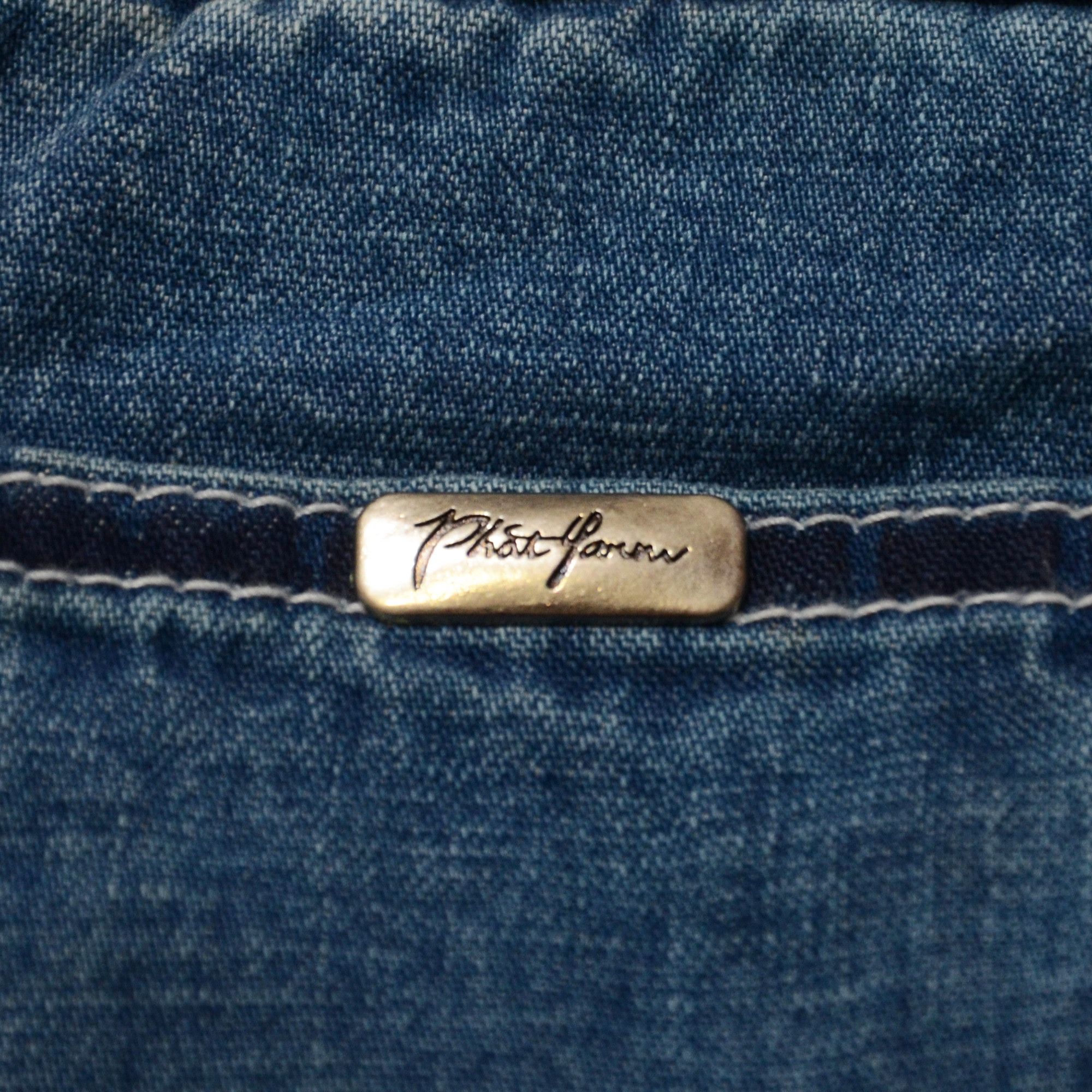 Phat Farm [Color Defects] Phat Farm Denim Shorts 90s Hiphop Streetwear Size US 34 / EU 50 - 5 Thumbnail