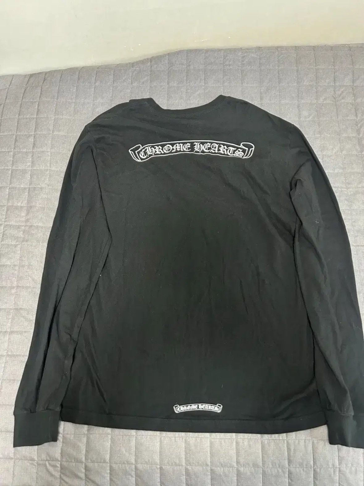 Chrome Hearts Scroll Label Logo Longsleeve Size US XL / EU 56 / 4 - 2 Thumbnail