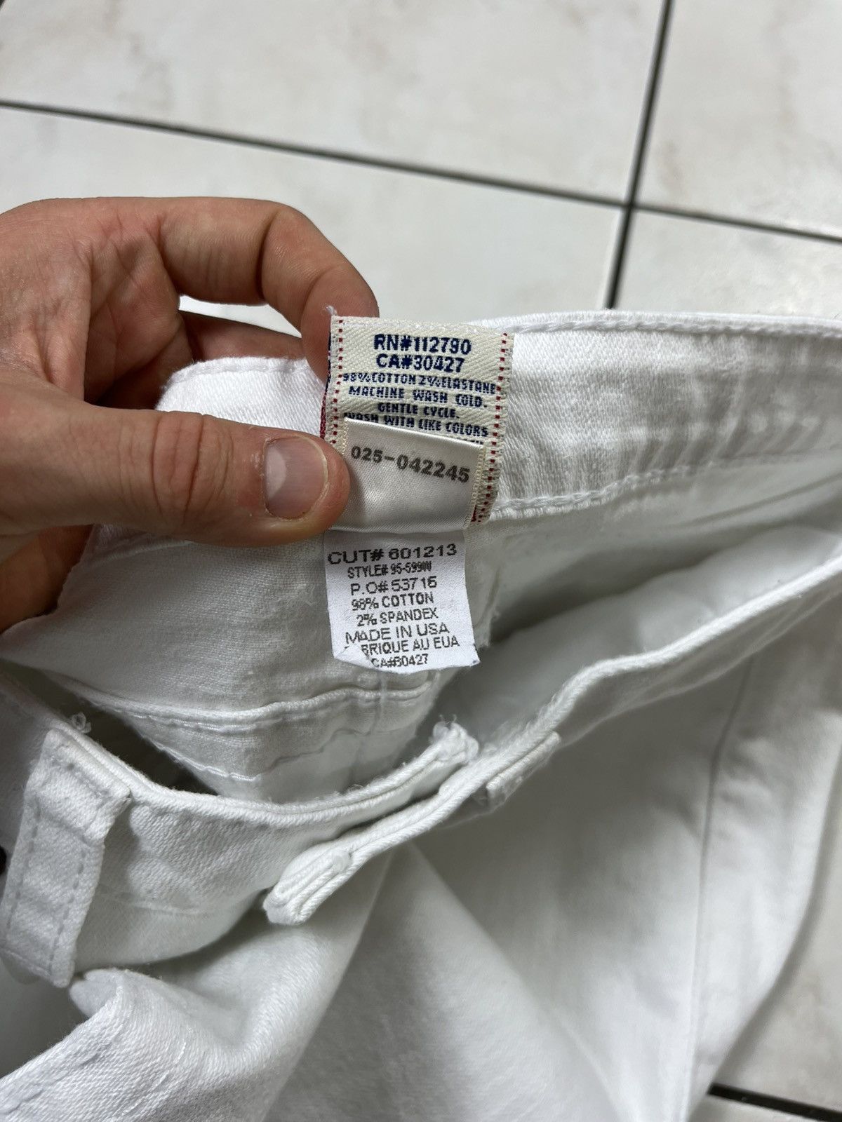 True Religion × Vintage Vintage True Religlion y2k white denim jeans low waist slim Size US 30 / EU 46 - 20 Thumbnail