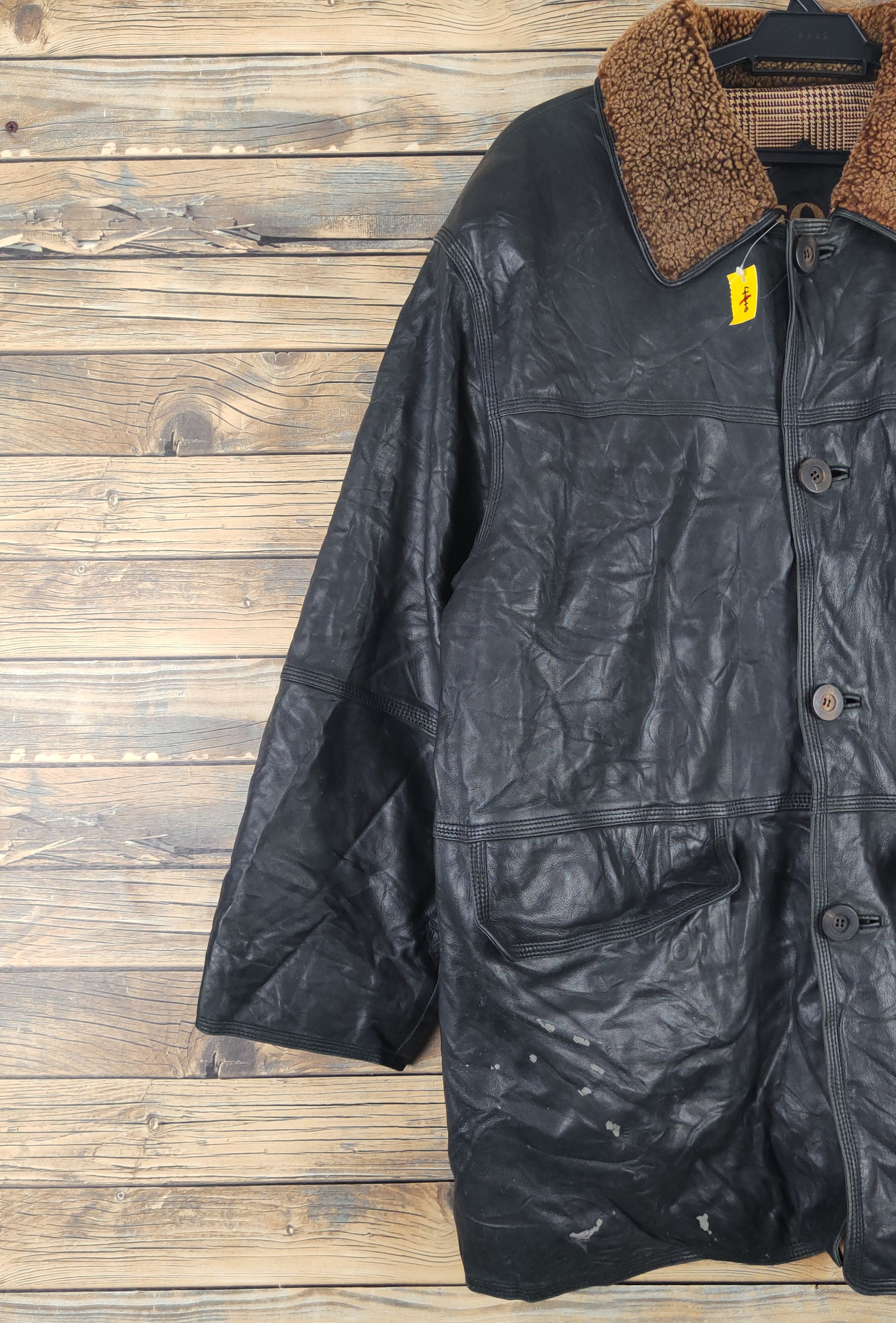 London Fog London Fog vintage Black Leather Jackets #W1120 Size US L / EU 52-54 / 3 - 3 Thumbnail