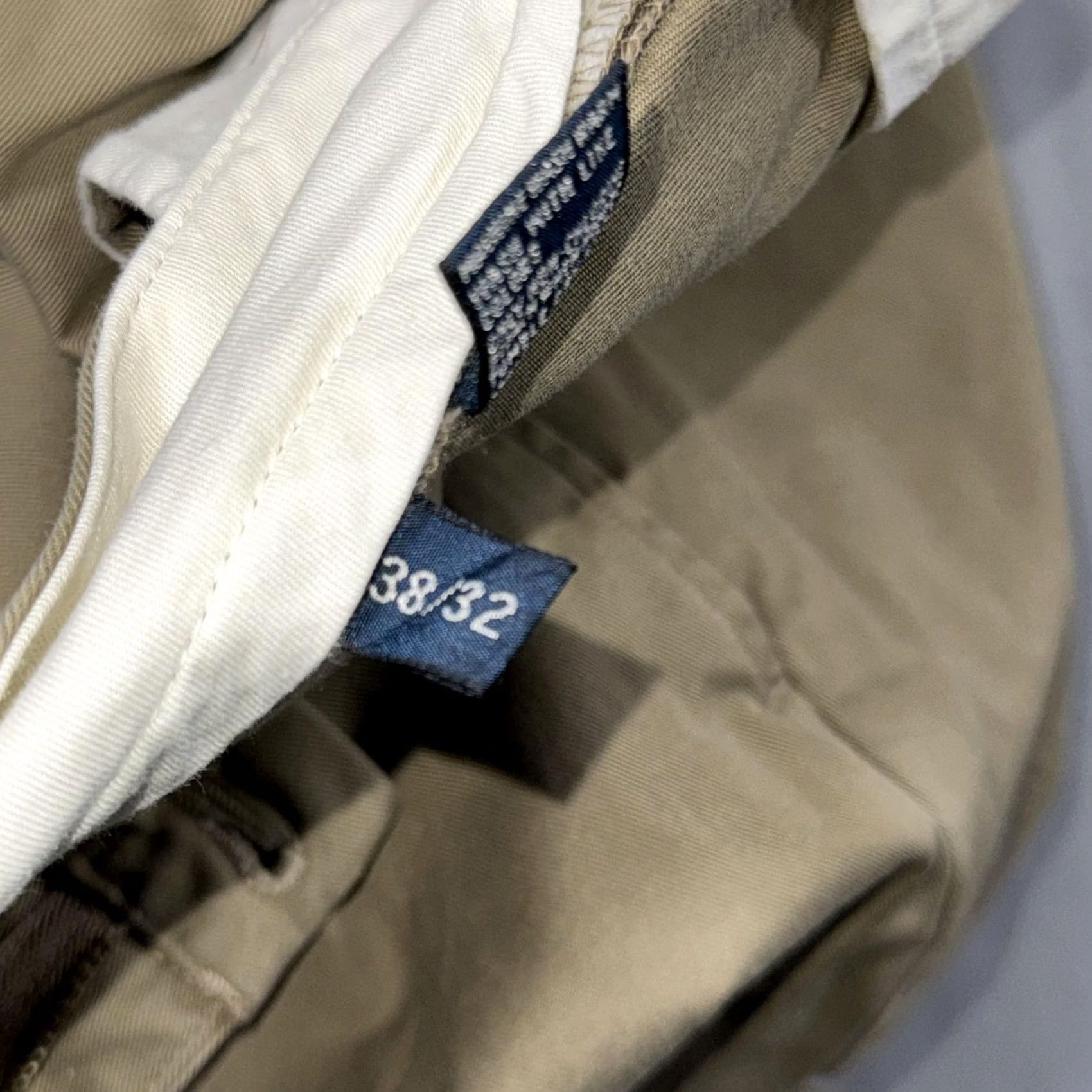 Polo Ralph Lauren VINTAGE Polo Ralph Lauren Andrew Pants Mens 38x32 Beige Pleated Cotton Chino Classic Fit Pants Size US M / EU 48-50 / 2 - 6 Thumbnail