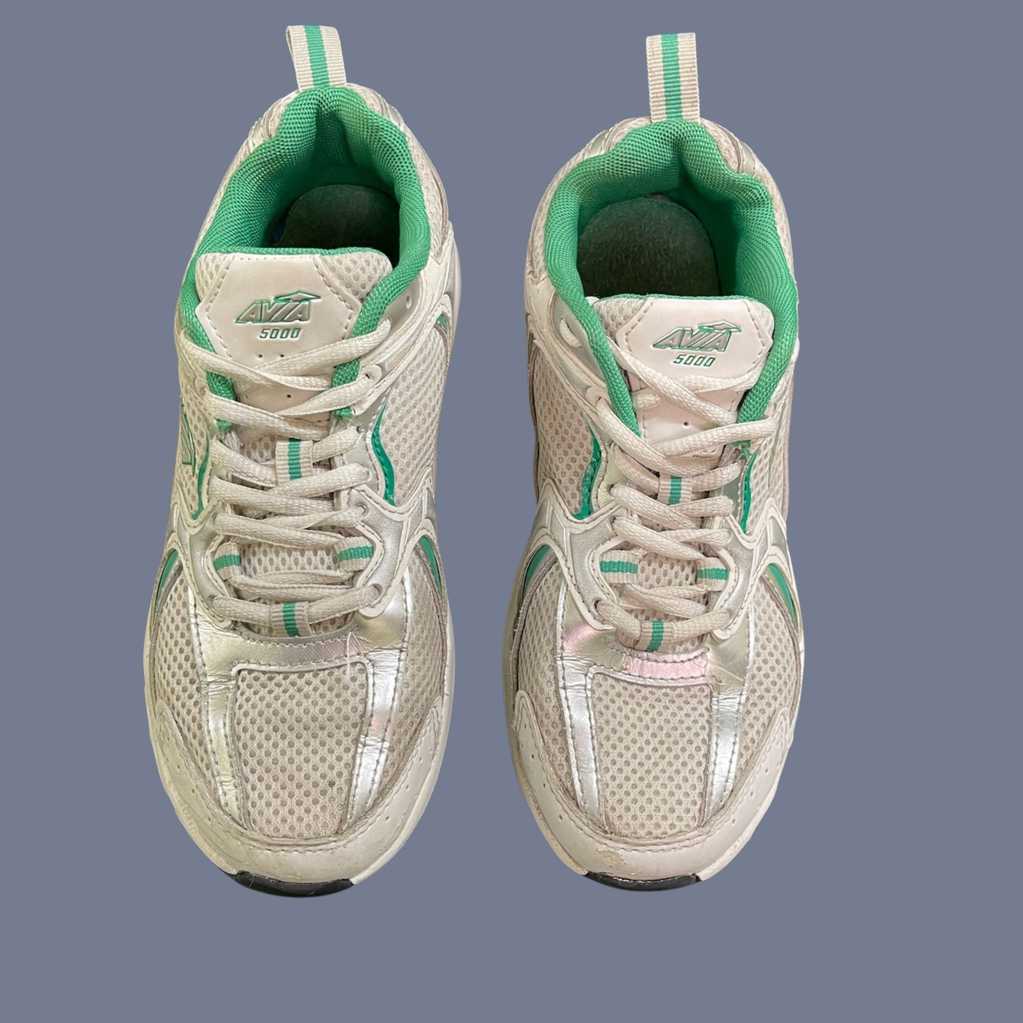 Avia Avia 5000 Womens Sneakers Size 6.5 White & Green Lightweight Size US 6.5 / IT 36.5 - 2 Thumbnail