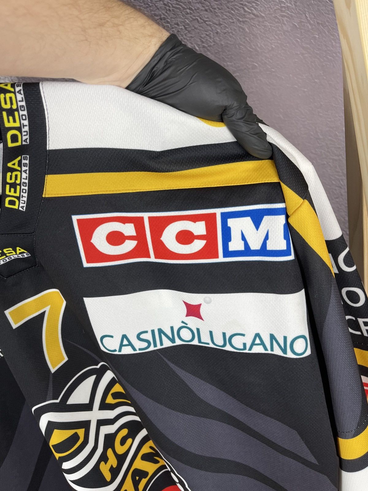 Vintage Interhockey vintage HC Lugano #7 Alessandro Chiesa jersey Size US XXL / EU 58 / 5 - 12 Thumbnail