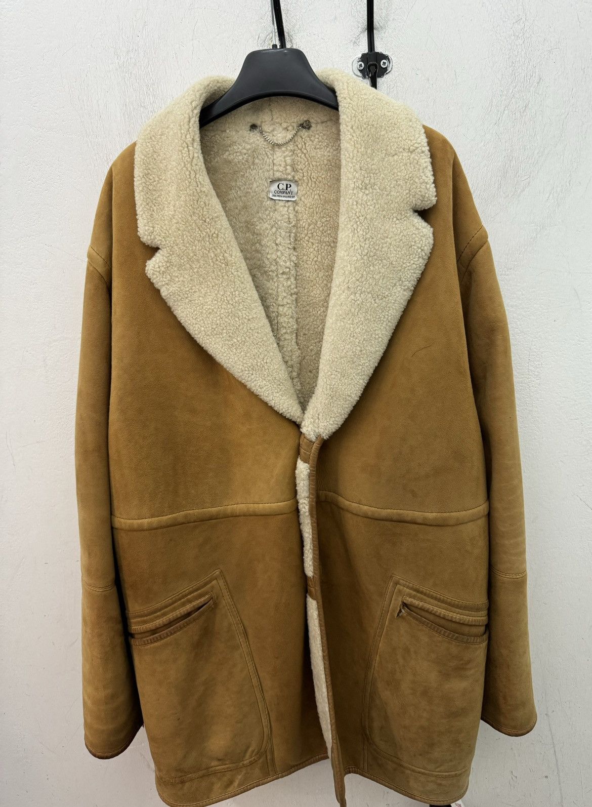C.P. Company Massimo Osti Stone Island IDEAS FROM MASSIMO OSTI ARCHIVE SHEARLING COAT Grailed