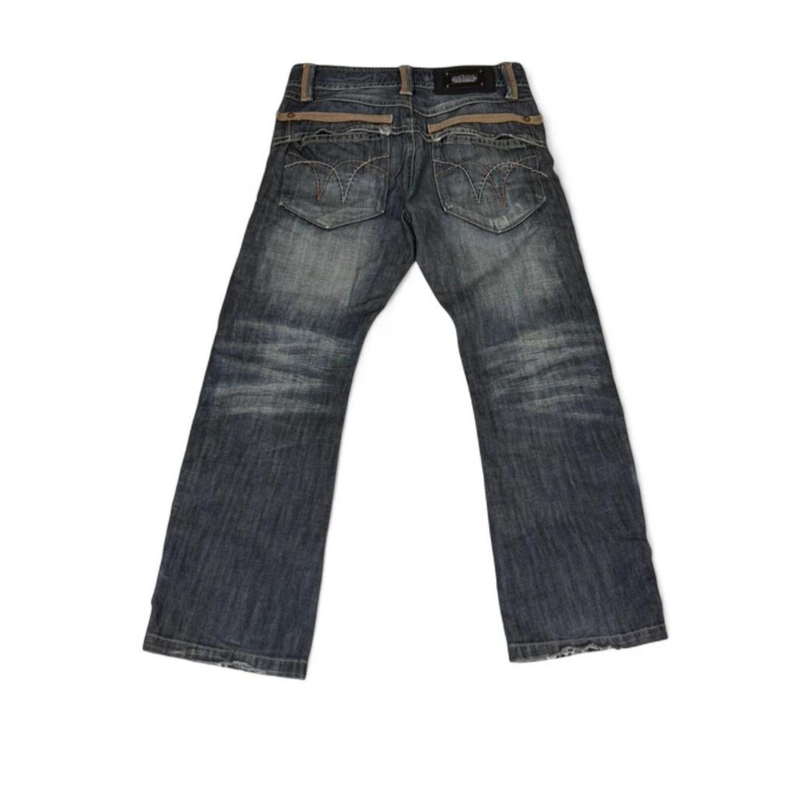 True Religion Y2K Tough jeansmith➕ unique design denim jeans Size US 32 / EU 48 - 1 Thumbnail