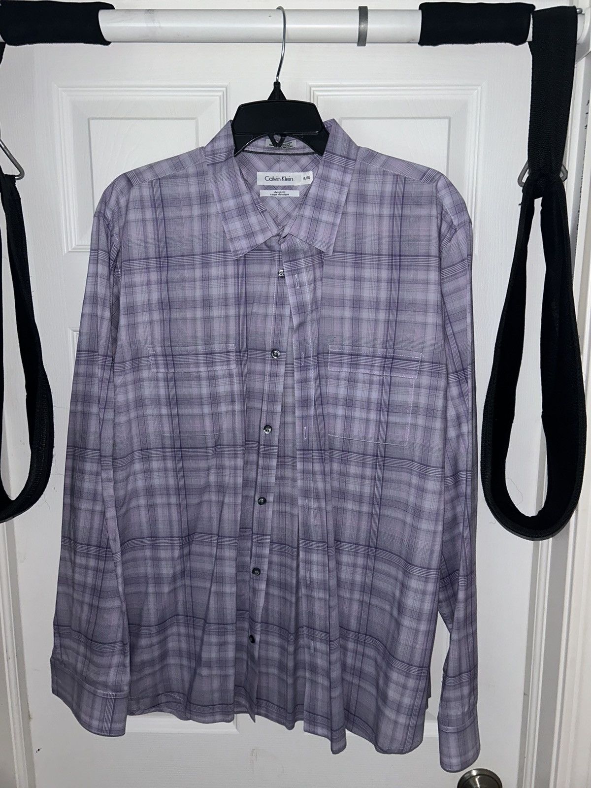 Calvin Klein Calvin Klein Double Breast Pocket Button Down Size US XL / EU 56 / 4 - 1 Thumbnail
