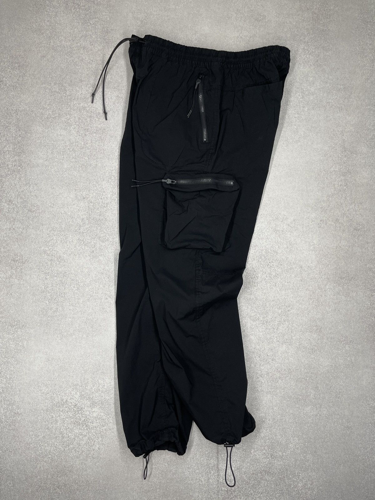 Primark Mens Primark Nylon Cargo Pants Black Parachute Multipocket Size US 34 / EU 50 - 4 Thumbnail
