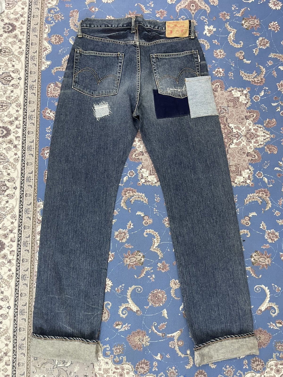 Japanese Brand × Studio D'Artisan VINTAGE STUDIO D’ARTISAN PATCHWORK JEANS Size US 32 / EU 48 - 5 Thumbnail