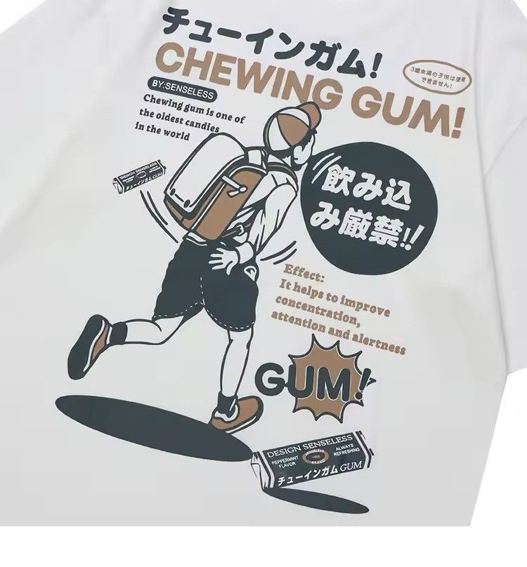 Japanese Brand Japanese Style White Printed T-shirt Tee Short Sleeve Size US M / EU 48-50 / 2 - 2 Thumbnail