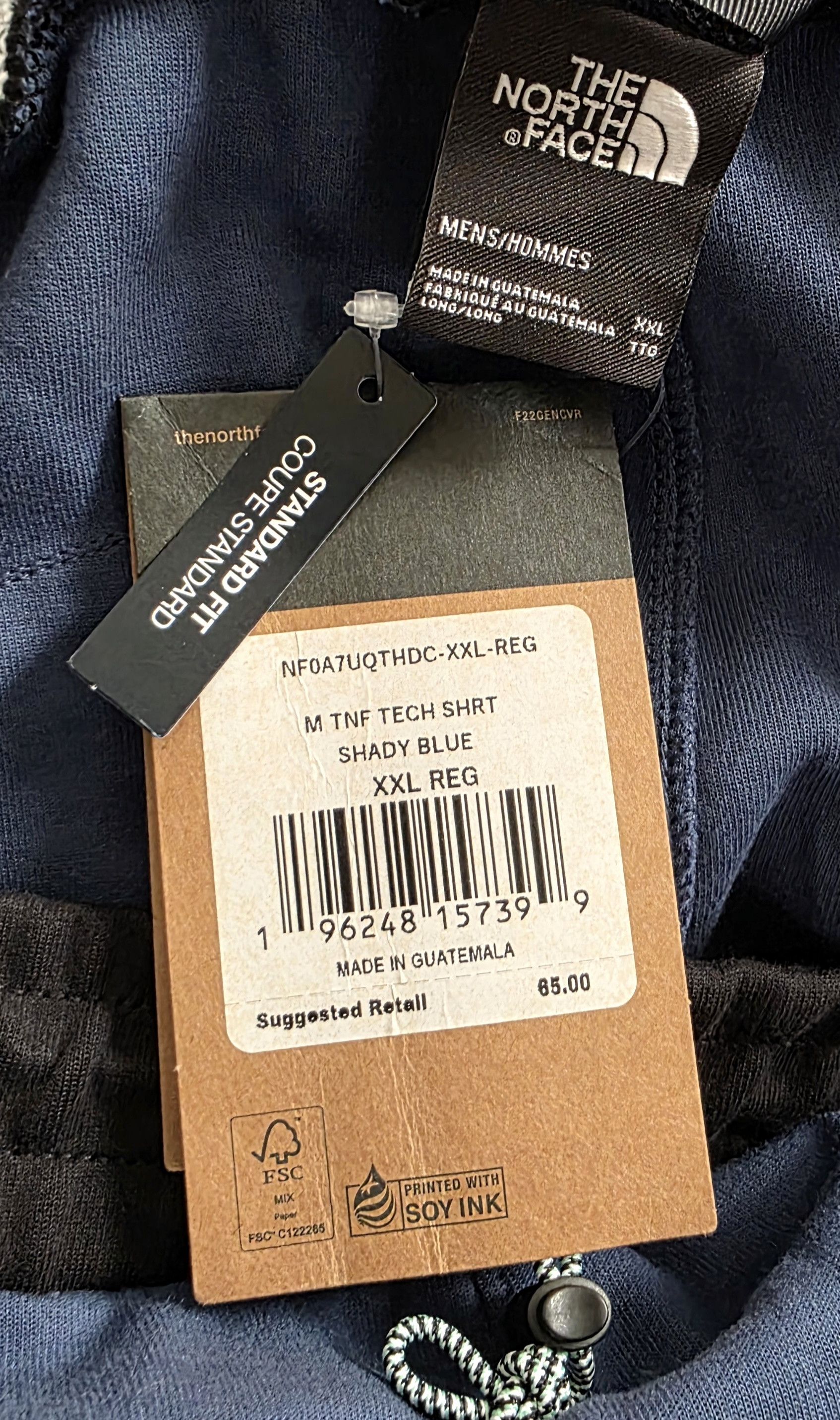 The North Face North Face TNF Tech Shorts Knit Cotton Blend Shady Blue XXL Size US 38 / EU 54 - 5 Thumbnail