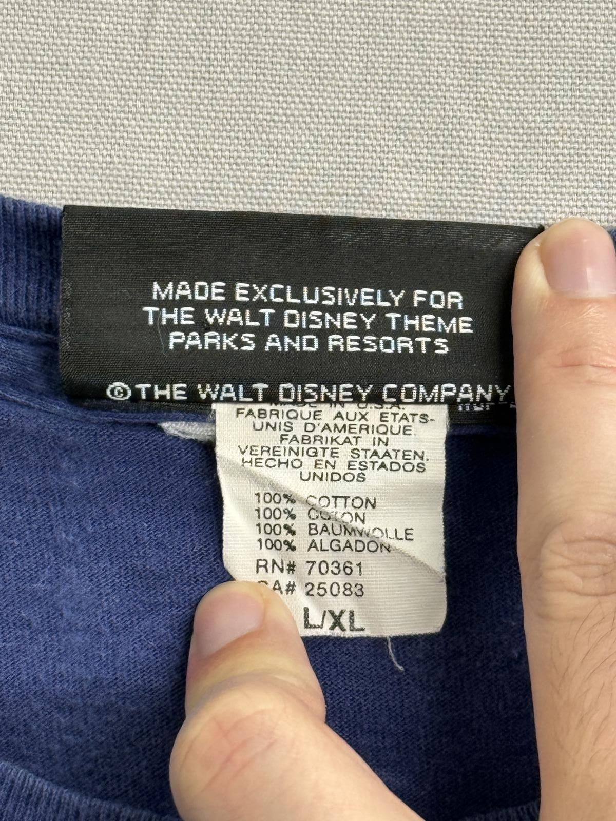 Disney Vintage 90s Disney Originals Mickey Mouse Tshirt Embroidered Size US XL / EU 56 / 4 - 3 Thumbnail